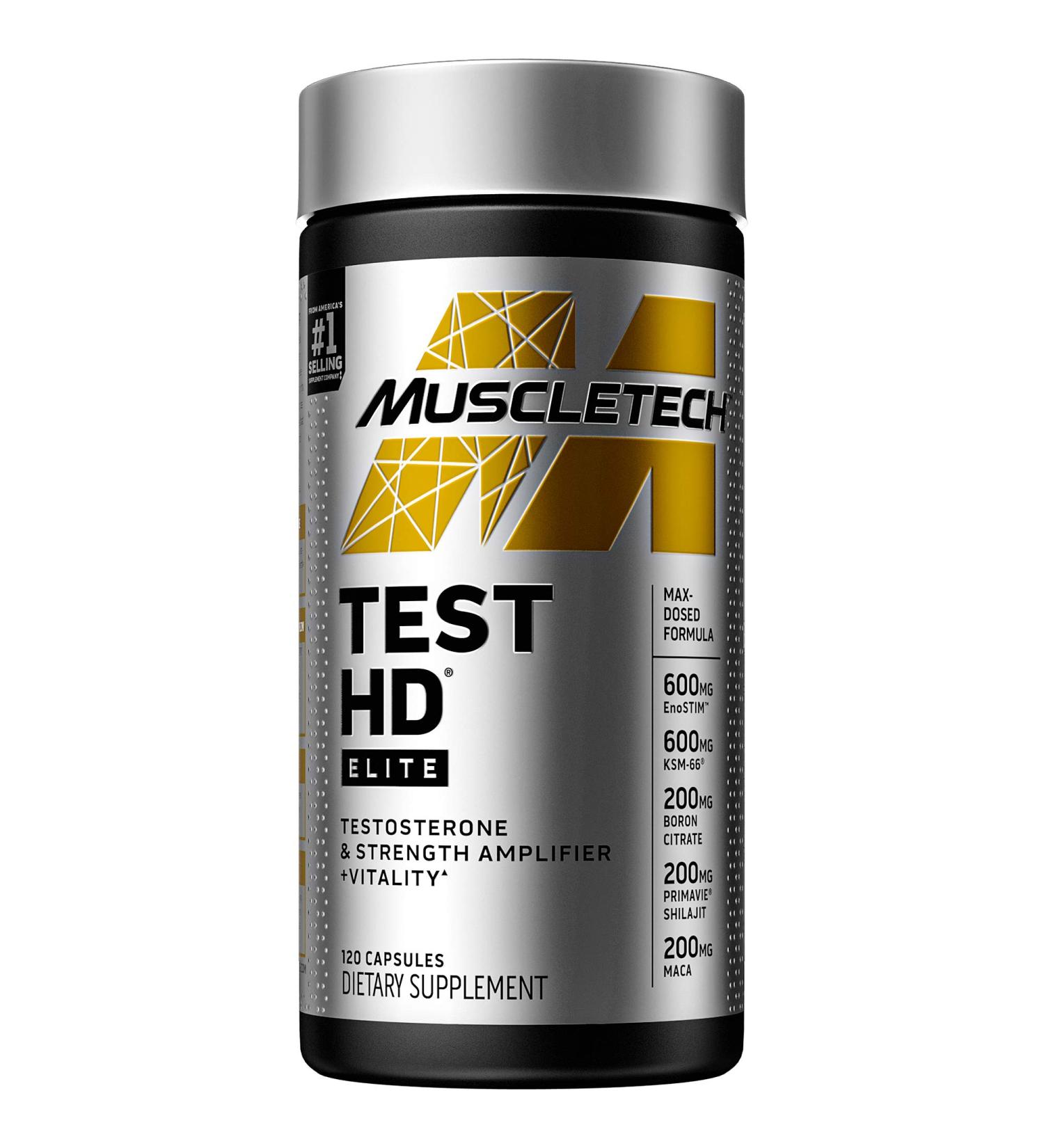 Muscletech Test HD Elite - Optimize Testosterone, 120 Capsules - Buy Online on GoSupps.com
