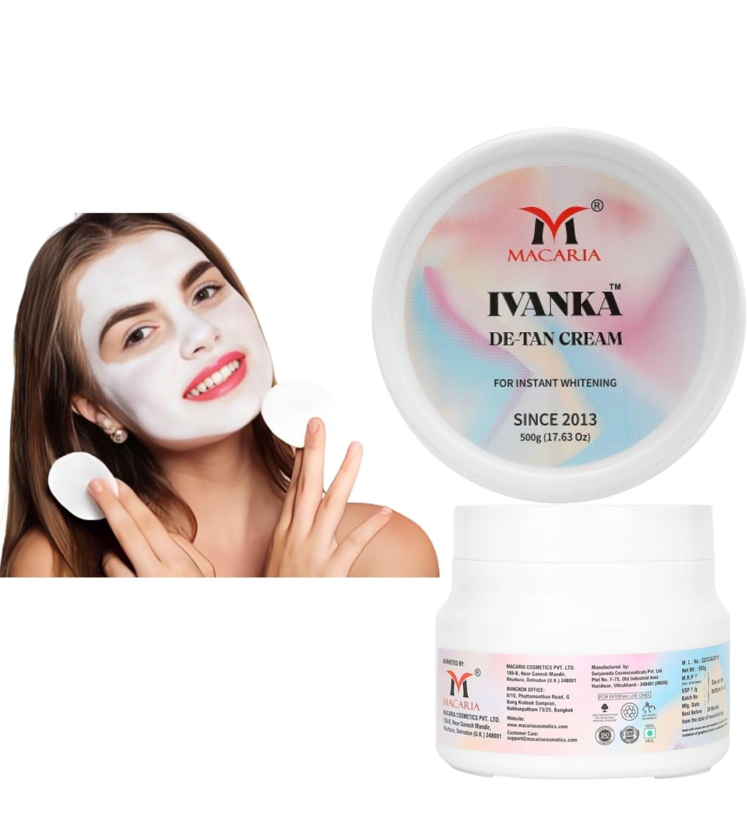  MACARIA Ivanka de tan Vitamin E Clay Mask Deep Cleansing Facial Mask Clay Face Mask Scrub & Cleanser For Skin Care with Kaolin Clay and Aloe for Pores Acne Dark Spots for Vaginal Pussy Hydrating 17.63 Oz - Buy Online on GoSupps.com