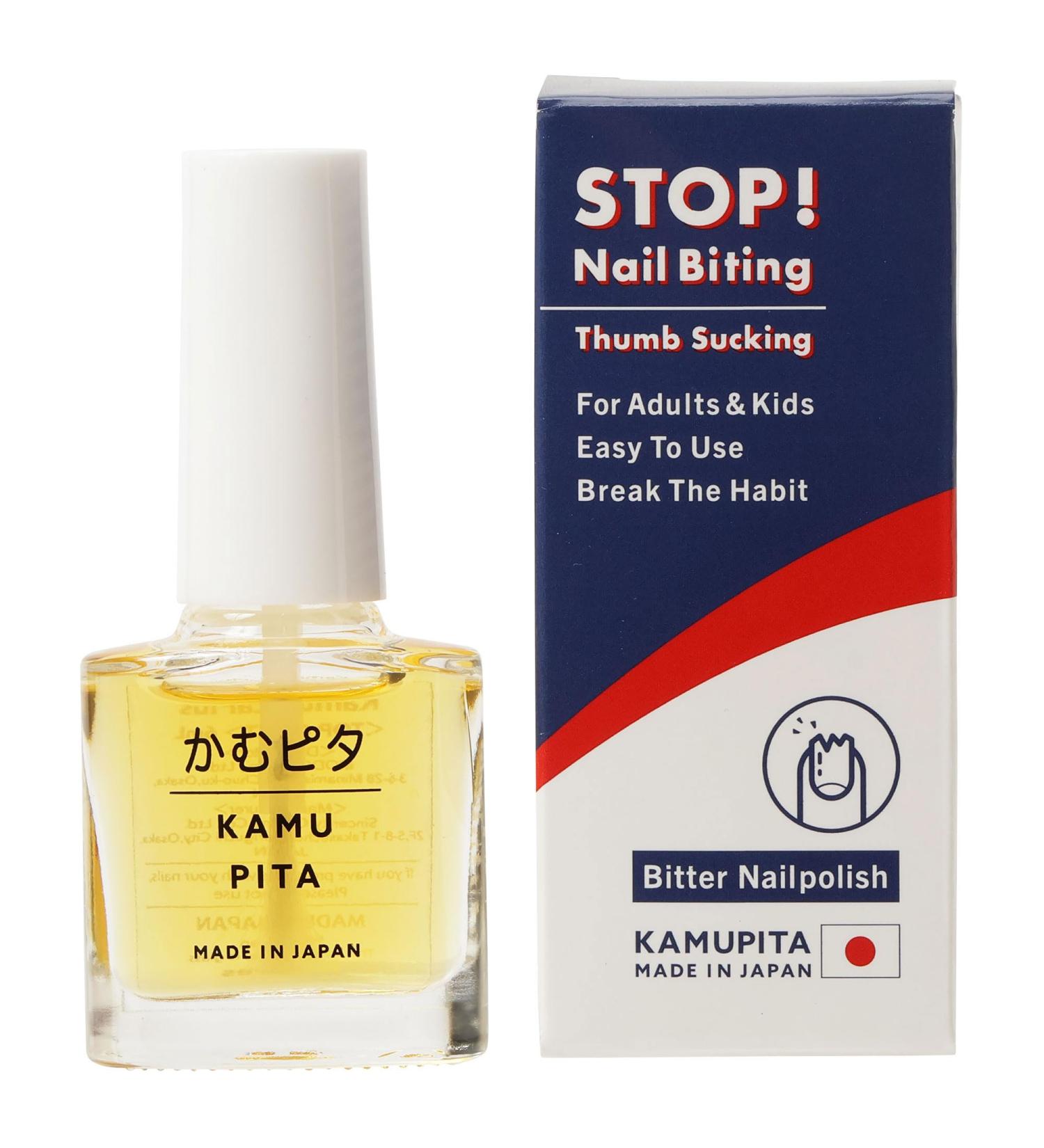 KAMUPITA Nail Biting Polish - Stop Nail Biting & Thumb Sucking Organic Treatment for Kids & Adults 0.2 fl. oz. (6 mL - Buy Online on GoSupps.com