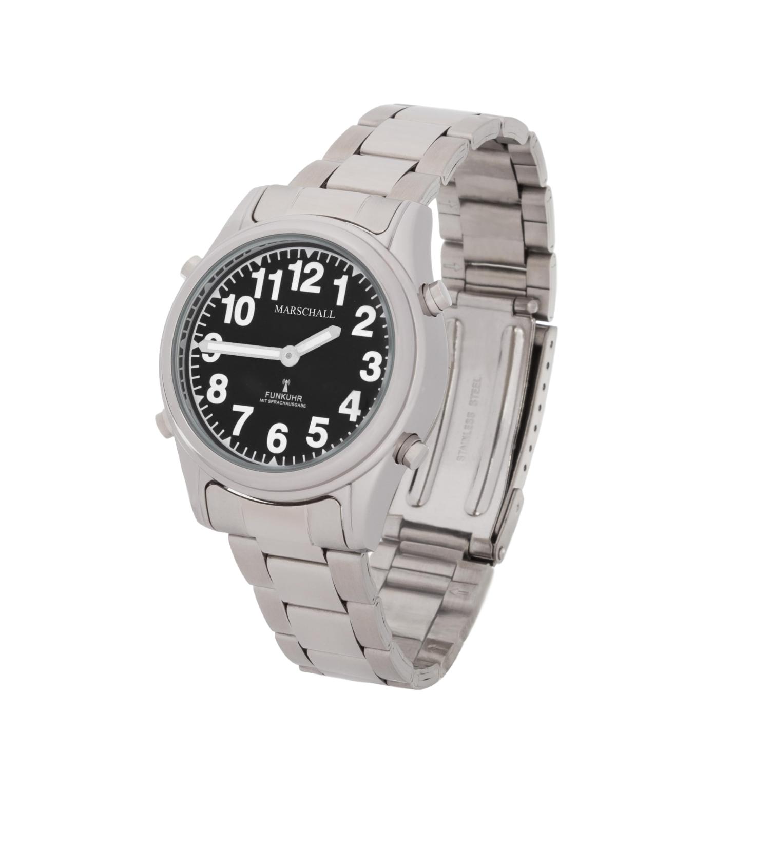 Marshal German Speaking Ladies Wristwatch I 1138S - Ideal for Blind & Visually Impaired - Extra Large Pointer & Metal Strap - Perfect for Seniors - Buy Online on GoSupps.com