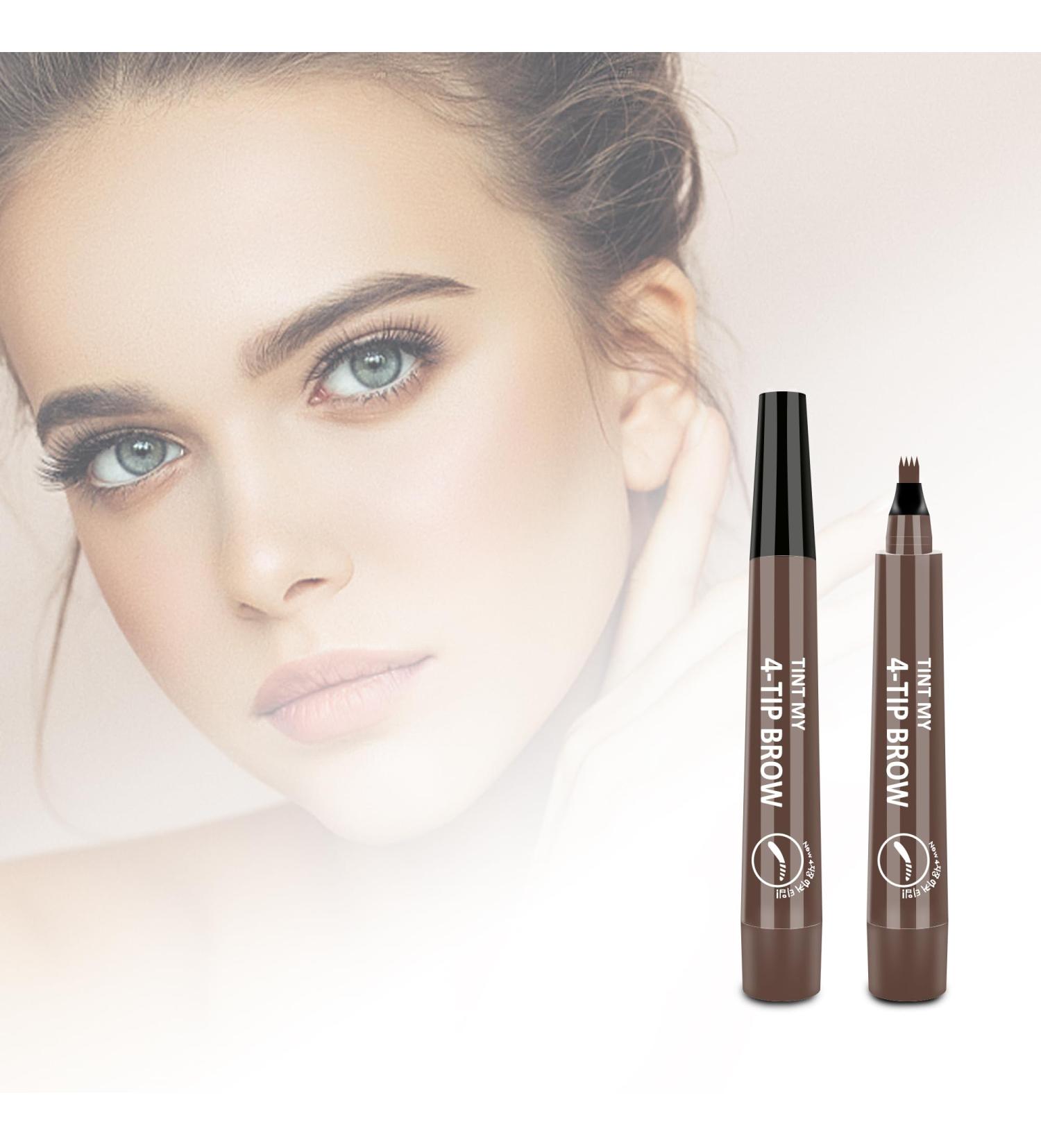 2024 Magic Eyebrow Pencil - 3D Waterproof Microblading Contouring Pen Natural Stroke Dark Brown - Buy Online on GoSupps.com
