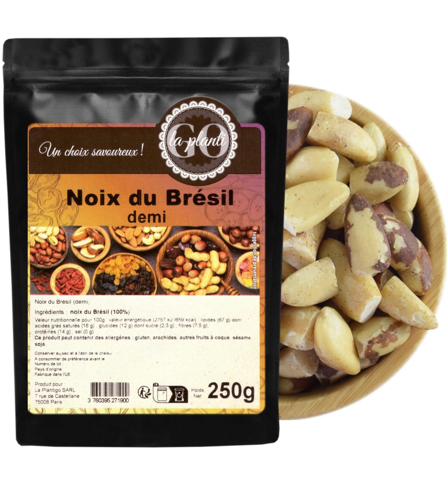 Brazil nuts (half) 250 g - LA PLANTIGO - Buy Online on GoSupps.com