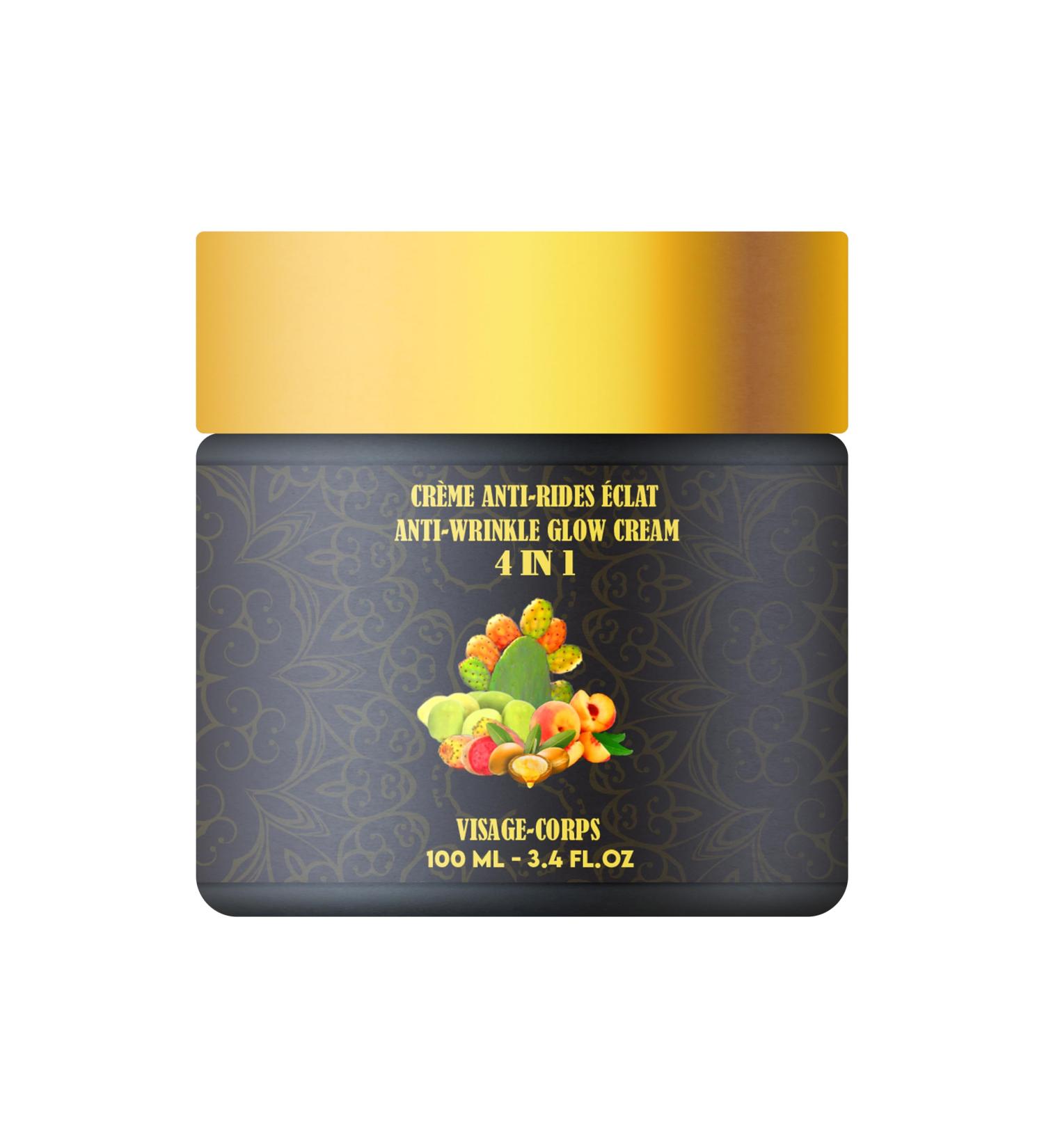 MEILLEURE CR ME HYDRATANTE ANTI-RIDES 4 en 1 : Huile de p pins de figue de barbarie Huile d argan Huile de noyau d abricot Huile essentielle de g ranium bourbon Top 1 des Soins Visage (100 ml) 100 ml (Lot de 1) - Buy Online on GoSupps.com