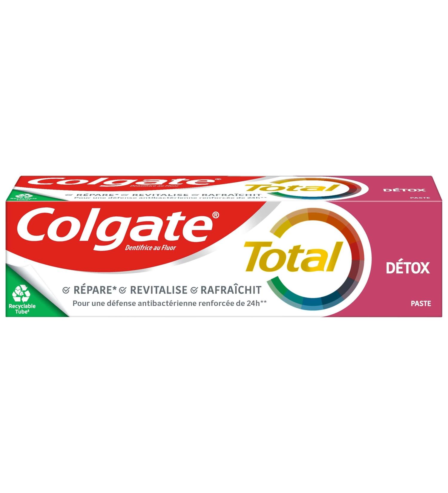  Colgate COLGATE - Colgate Total 24H Defense Detox Toothpaste - Complete Protection of Teeth and Gums - Repairs - Revitalises - Refreshes - 75 ml - Buy Online on GoSupps.com