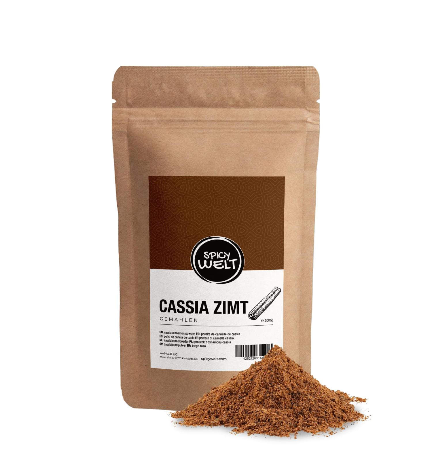 Spicy Welt Cannelle Cassia Moulue (500g) Poudre de Cannelle Intense | Pour Pain d' pices Tartes Tajines & Desserts | Ar me Puissant & Bois | 100% Naturel Sans Additifs - Buy Online on GoSupps.com