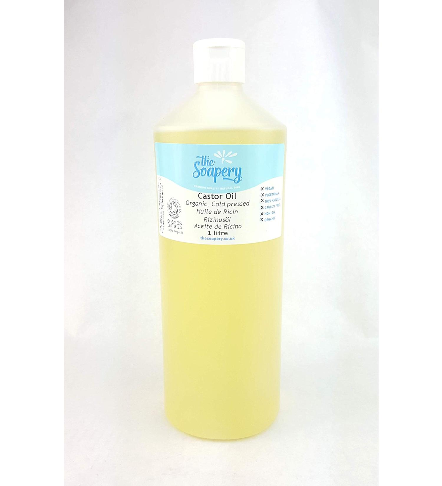 The Soapery Castor Oil Organic Cold Pressed 1 litre - 100% Pure 1 l (Pack of 1)