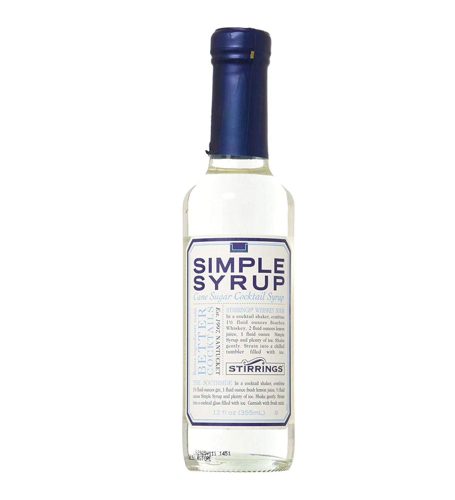 Stirrings Pure Cane Simple Syrup - 12 oz Cocktail Mixer | Pack of 1 - Buy Online on GoSupps.com