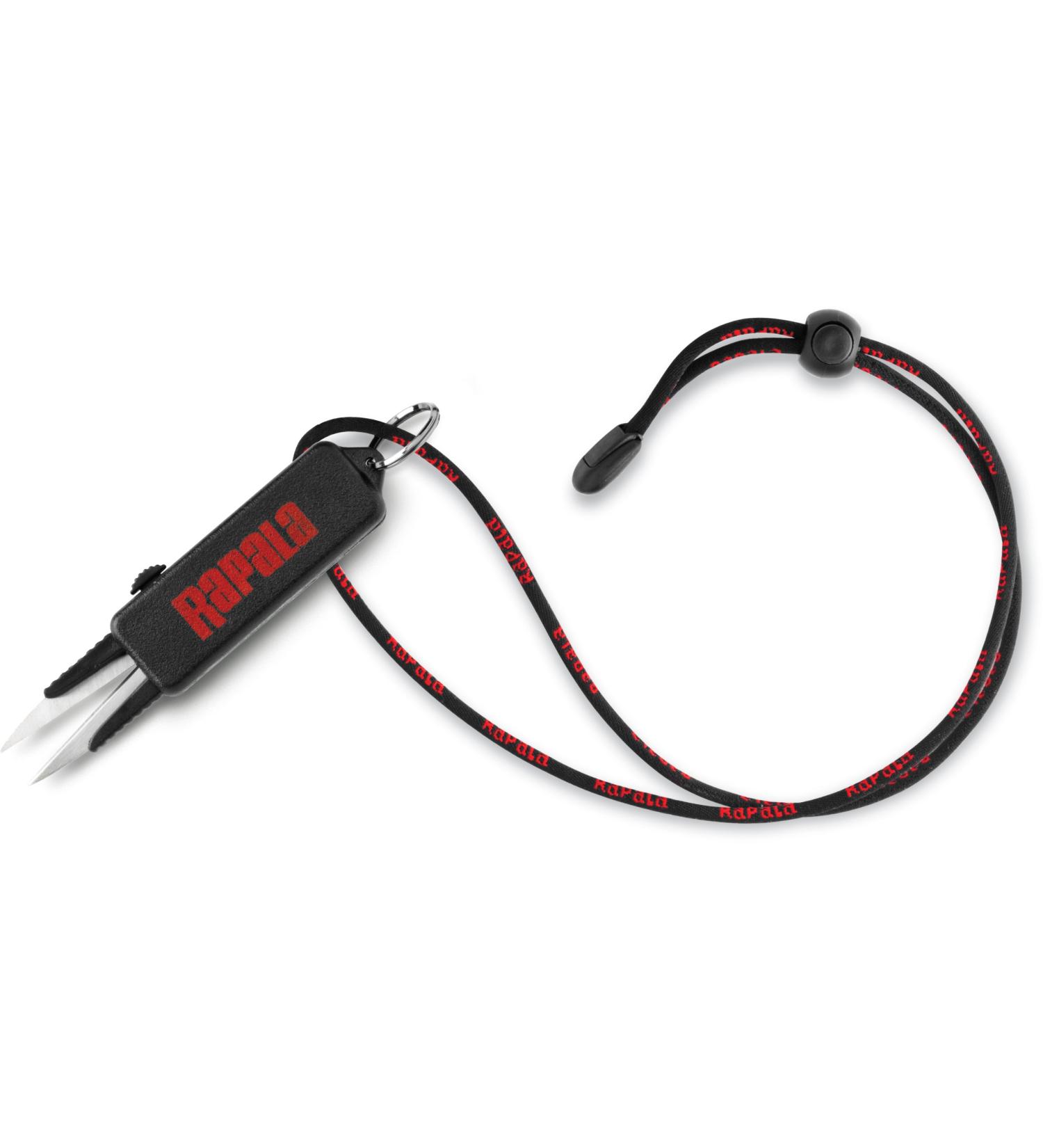 Rapala Unisex-Adult Angler scissors Antiglisse Angel accessories special for braided and for all fishing lace-precision cutting-edge-black/red unique