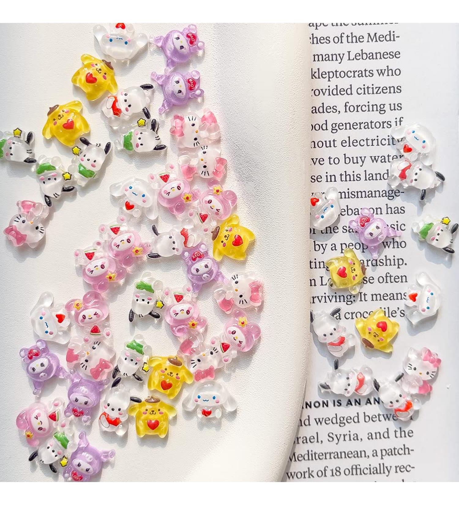 56PCS Kawaii Nail Art Charms: Cute Cat Resin Jelly Gummy Candy Slime Making Ornament DIY Decor - Buy Online on GoSupps.com