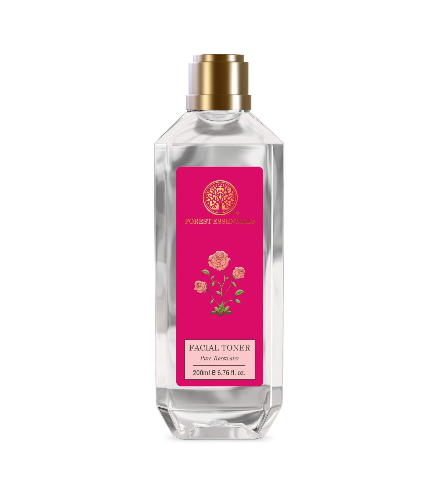 Buy Forest Essentials Pure Rose Water Facial Toner 200ml - Hydrating & Natural Skincare | International Shipping Available - Buy Online on GoSupps.com