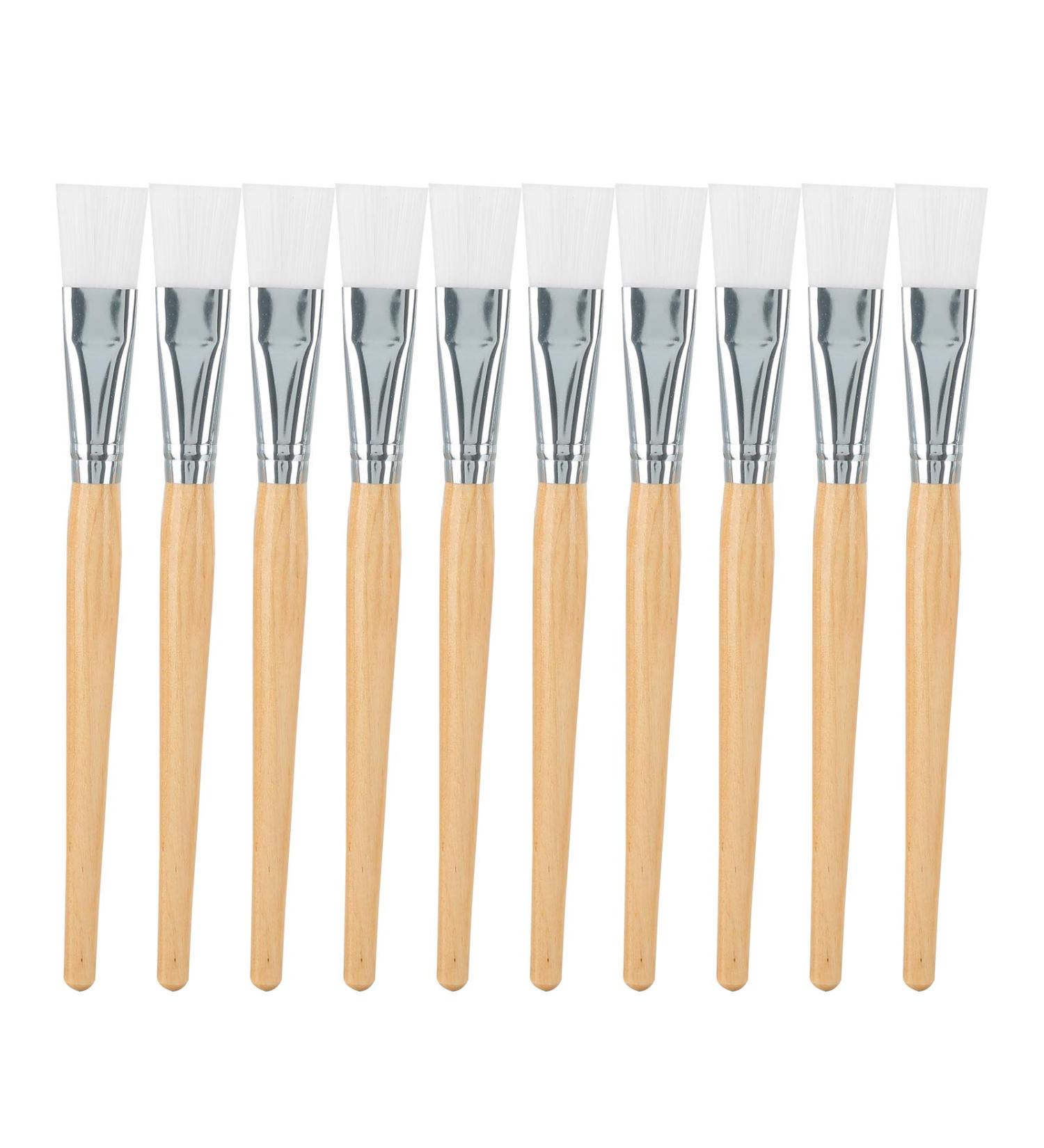 Mask Brush Face Set Face Mask Brush Face Mask Brushes Soft Hair Mud Applicator DIY Skin Care Tool with Wooden Handle - Buy Online on GoSupps.com