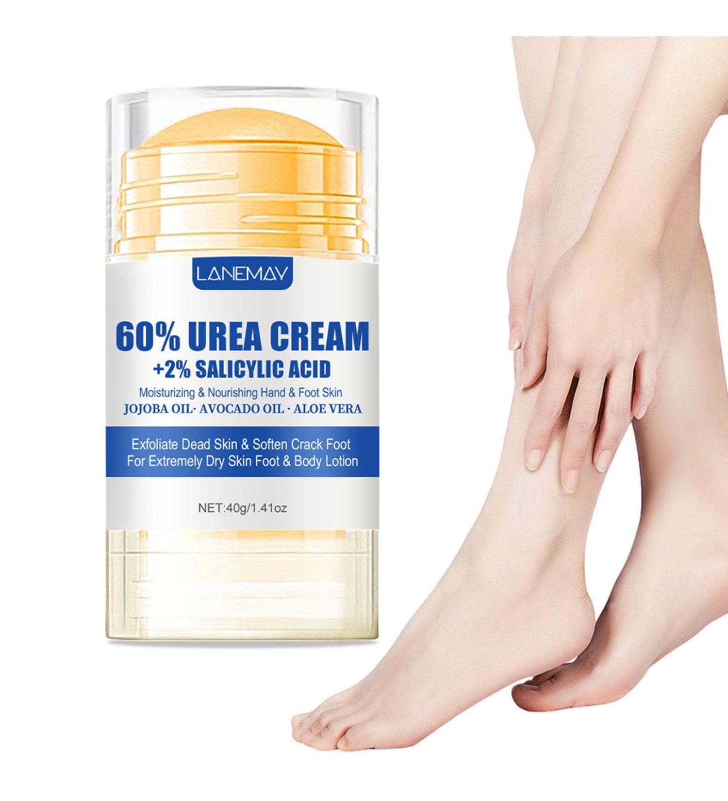 60% Urea Cream with 2% Salicylic Acid Urea Foot Cream for Moisturising Anti-Dry Cracking Nourishing Peeling Foot Care Urea Cream 60 Percent for Feet Heels Knees Hands Elbows 40g - Buy Online on GoSupps.com
