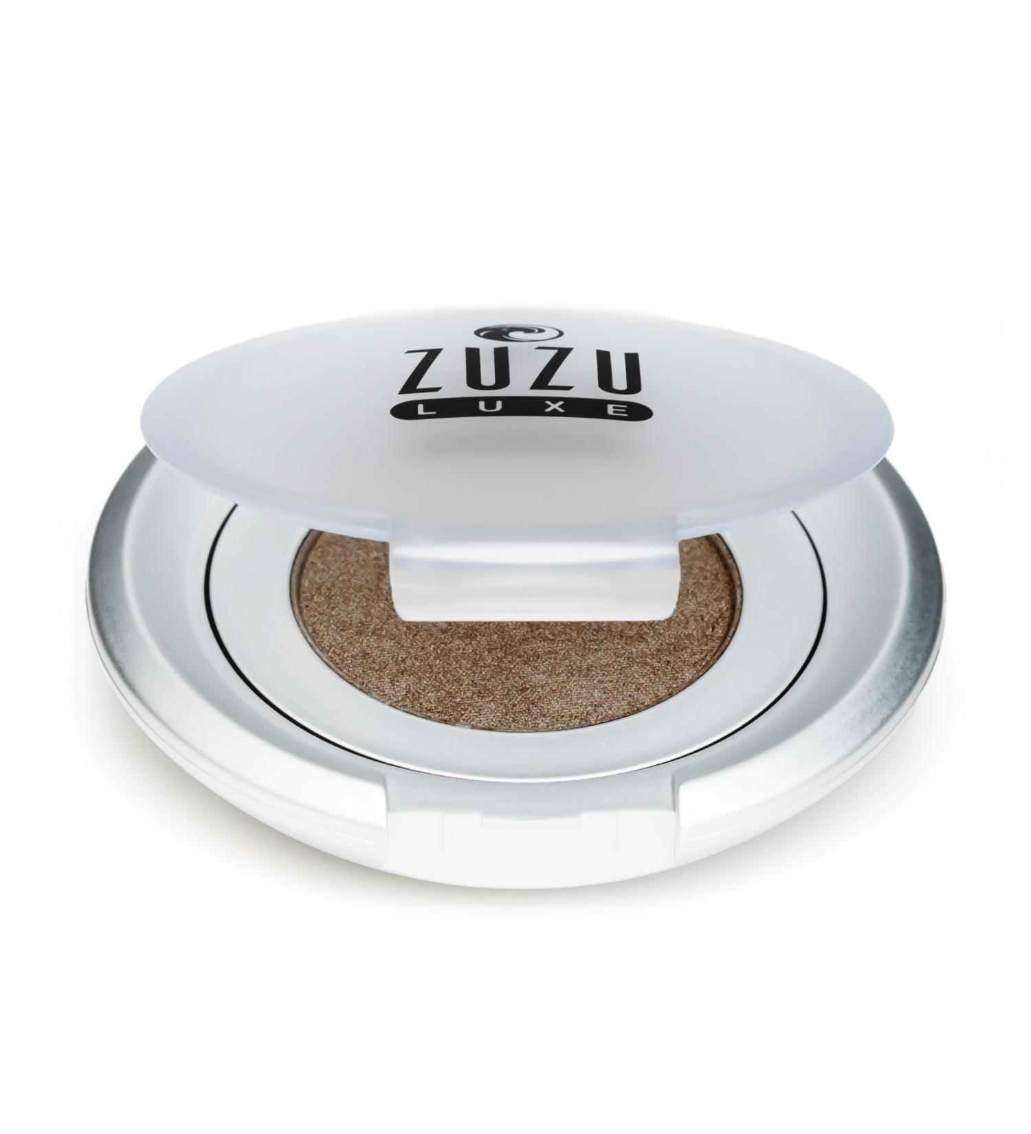 Zuzu Luxe Mineral Eyeshadow (Vixen - Sandy Taupe/Warm Shimmer)  Richly pigmented  velvety smooth formula. Natural  Paraben Free  Vegan  Gluten-free  Cruelty-free  Non GMO  0.07 oz
