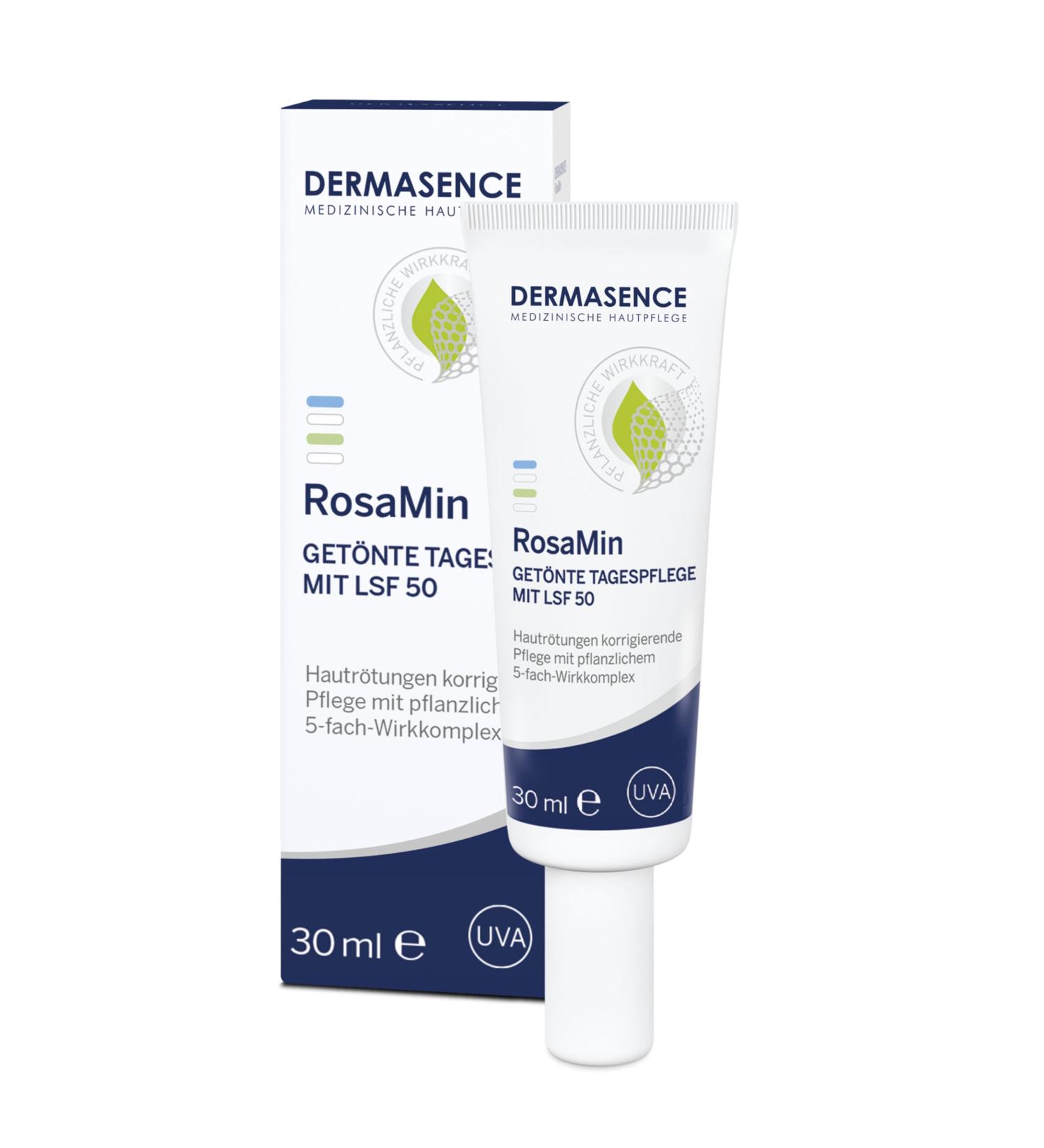 DERMASENCE RosaMin Tinted Day Cream SPF 50 - 30ml | Best Skin Protection & Tone Evenness - Buy Online on GoSupps.com