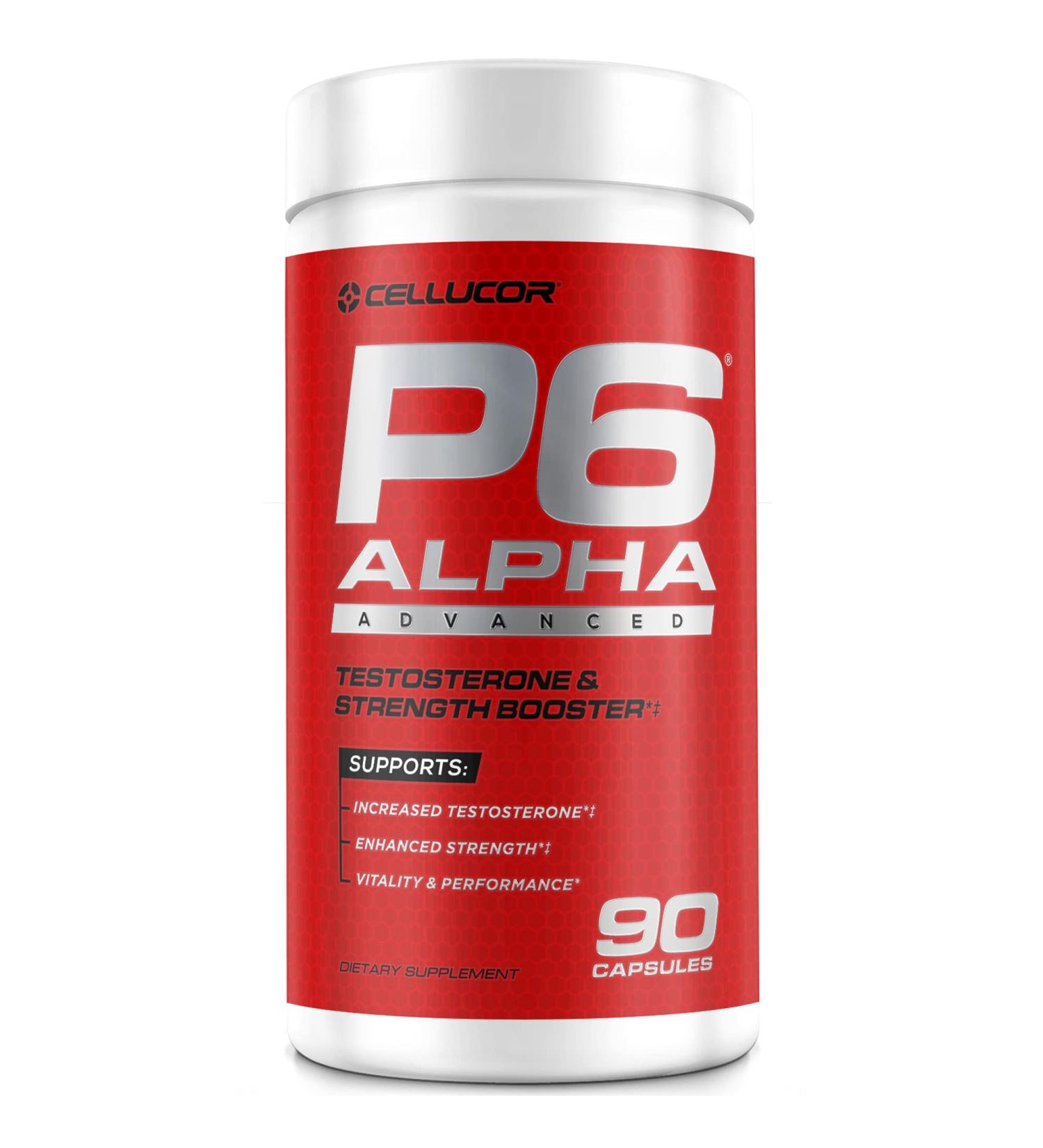Cellucor P6 Alpha Advanced Testosterone & Strength Booster - 90 Capsules - Buy Online on GoSupps.com