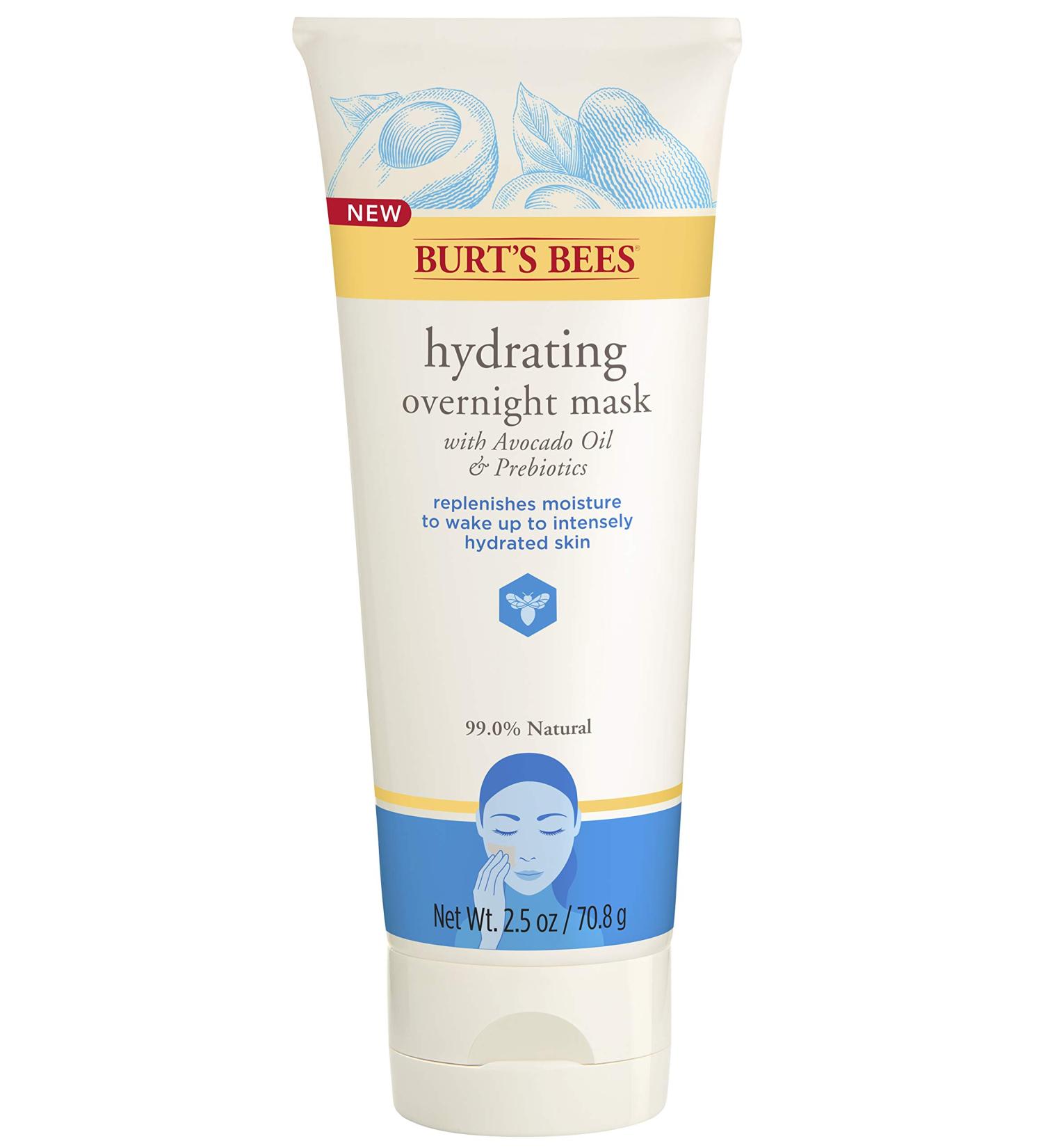 Burt's Bees Hydrating Overnight Mask 2.5 Oz - Unisex Skincare - Buy Online on GoSupps.com