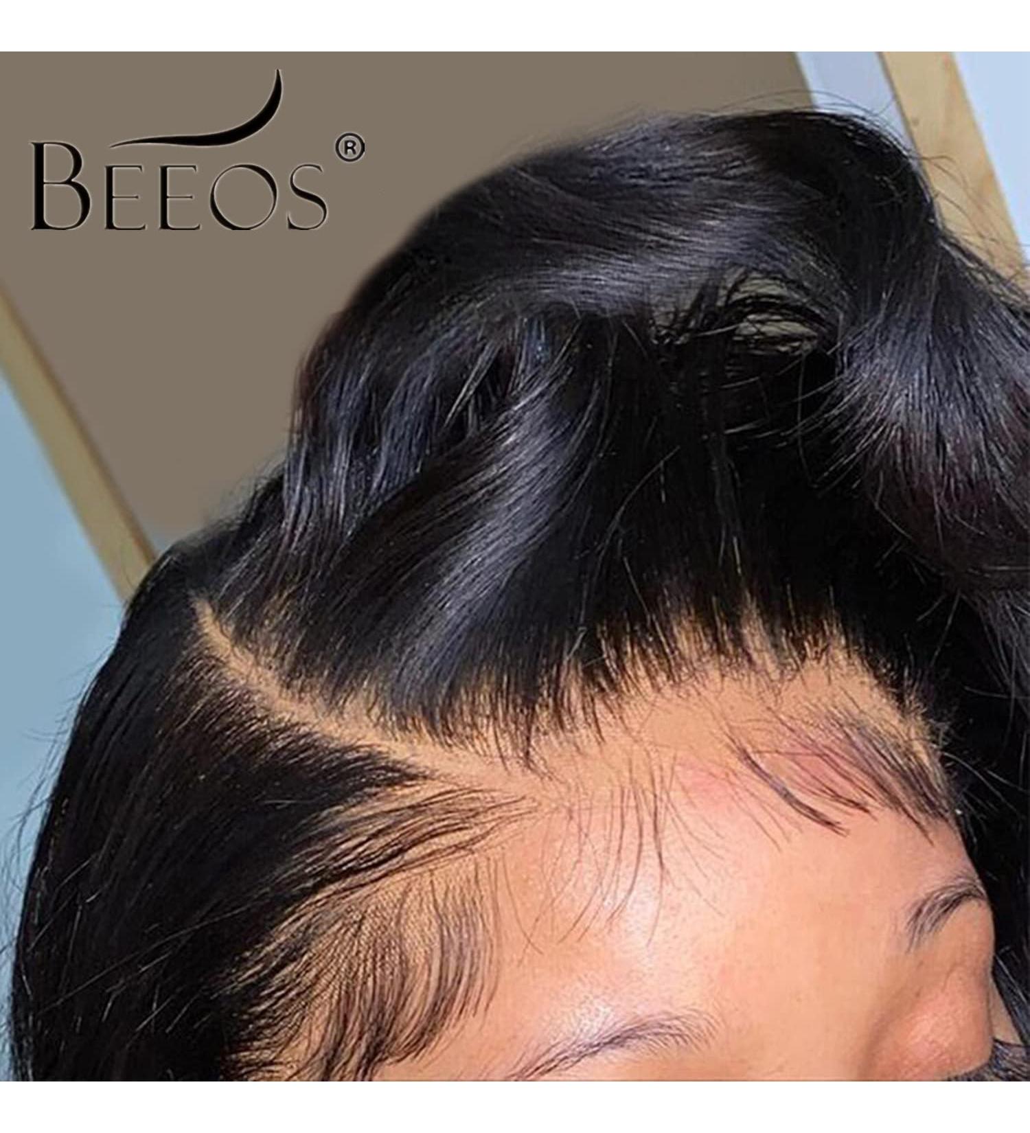 BEEOS 13x4 HD Lace Body Wave Wig 20 Inch 150% Density Pre Plucked 12A Human Hair - Buy Online on GoSupps.com