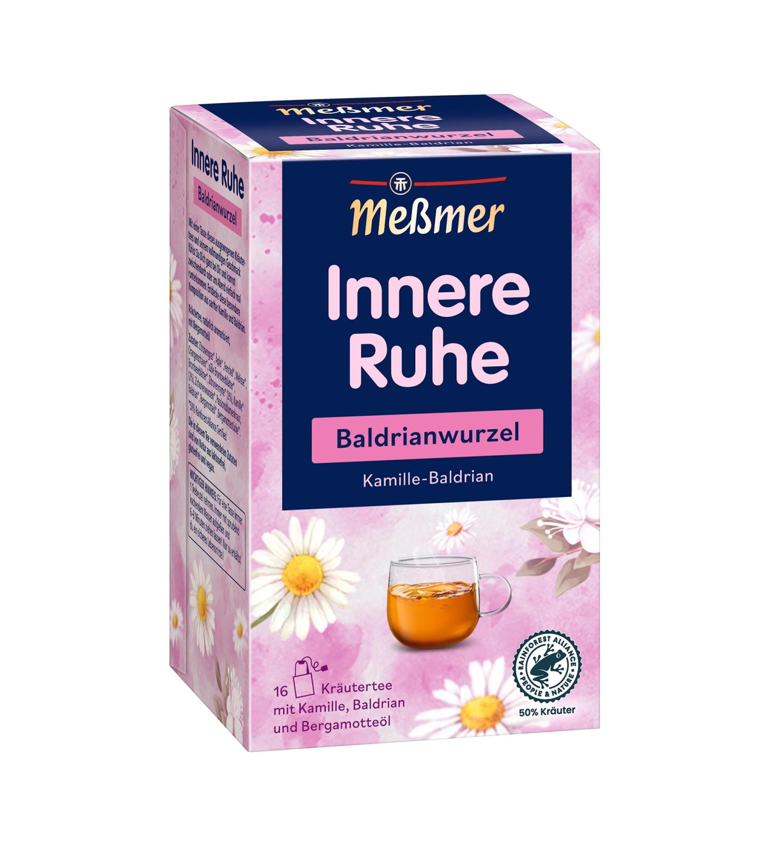 Meßmer Inner Peace | Valerian root | 16 tea bags | Gluten-free | Lactose-free | Vegan Inner Peace 1 piece (1 pack)