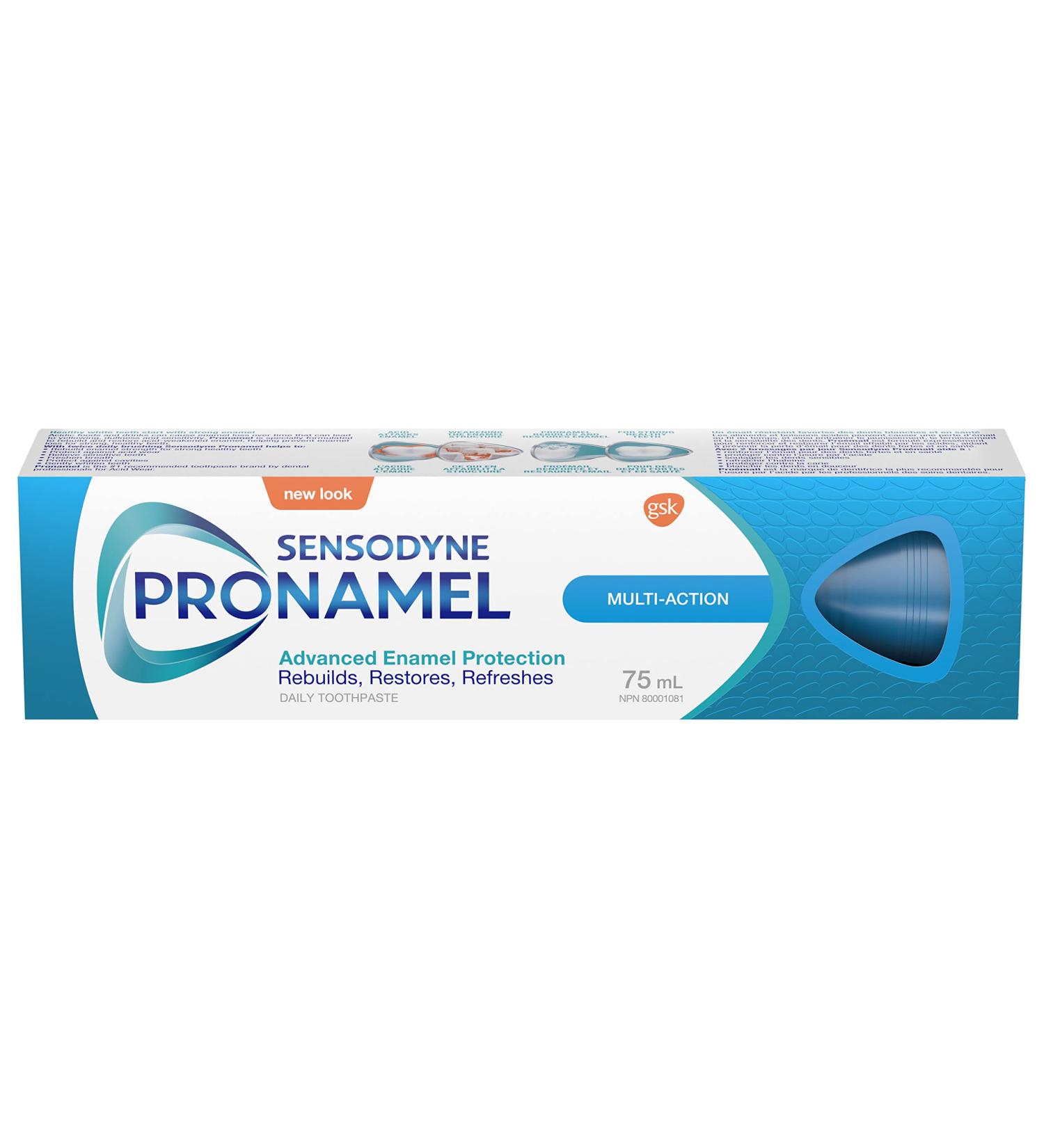 Pronamel Multi-Action Daily Enamel Care Toothpaste for Whitening and Sensitivity Cleansing Mint Flavour 75mL (Packaging May Vary) Cleansing Mint Toothpaste - Buy Online on GoSupps.com