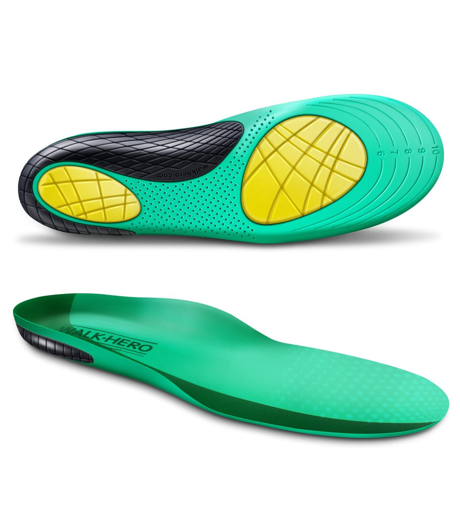 Shock Absorption Arch Support Work Insoles for Women 6-11 - Relieve Foot Pain and Muscle Fatigue - All Day Standing Cushioning Inserts (1 Pair) - Buy Online on GoSupps.com
