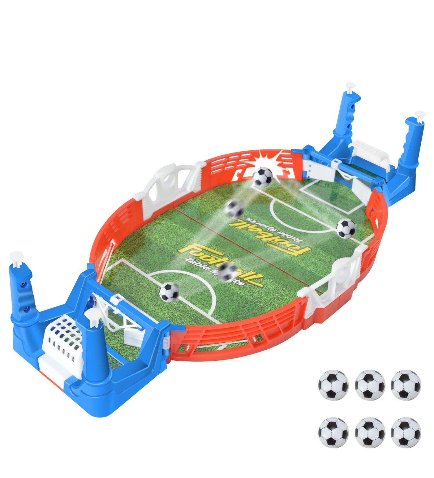 Mini Foosball Tabletop Game - Fun Indoor Soccer Pinball for Adults and Kids - Buy Online on GoSupps.com