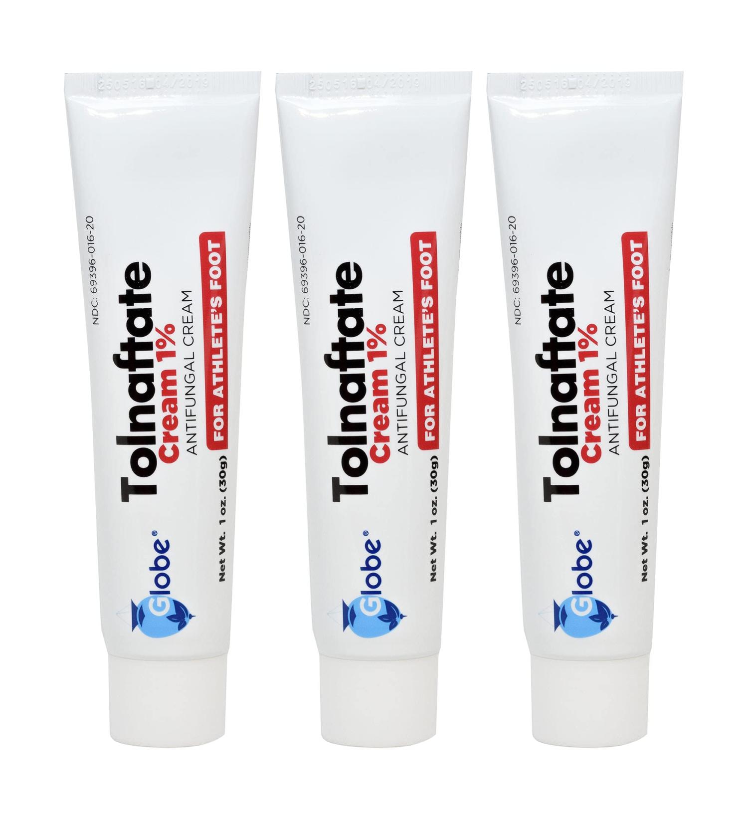 3 Pack Tolnaftate 1% Antifungal Treatment for Athlete's Foot & Ringworm - Clinically Proven Effective - 1 Oz - Buy Online on GoSupps.com