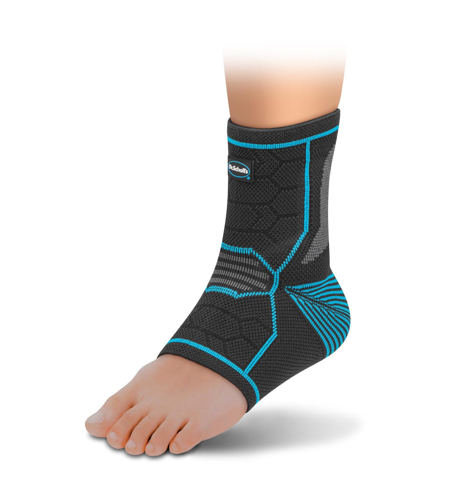 Dr. Scholl's Compression Ankle Sleeve with Gel - Breathable Shock-Absorbing Support - Size L/XL - International Shipping Available - Buy Online on GoSupps.com