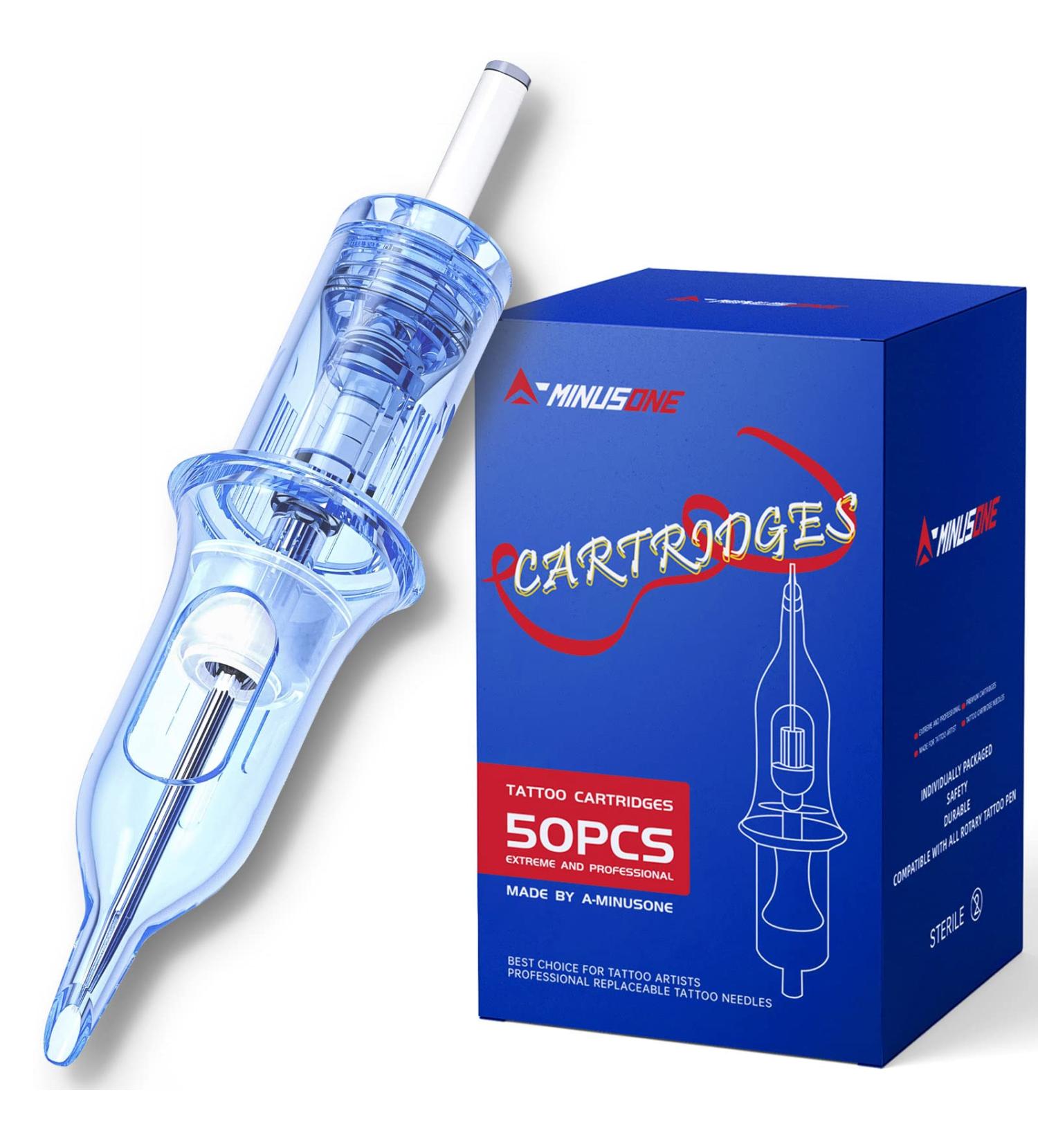 50PCS Mixed-pack Tattoo Cartridge Needles - #1003RL+05RL+07RL+09RL+11RL - 10Pcs Each - Disposable Round Liner #10 RL - Buy Online on GoSupps.com