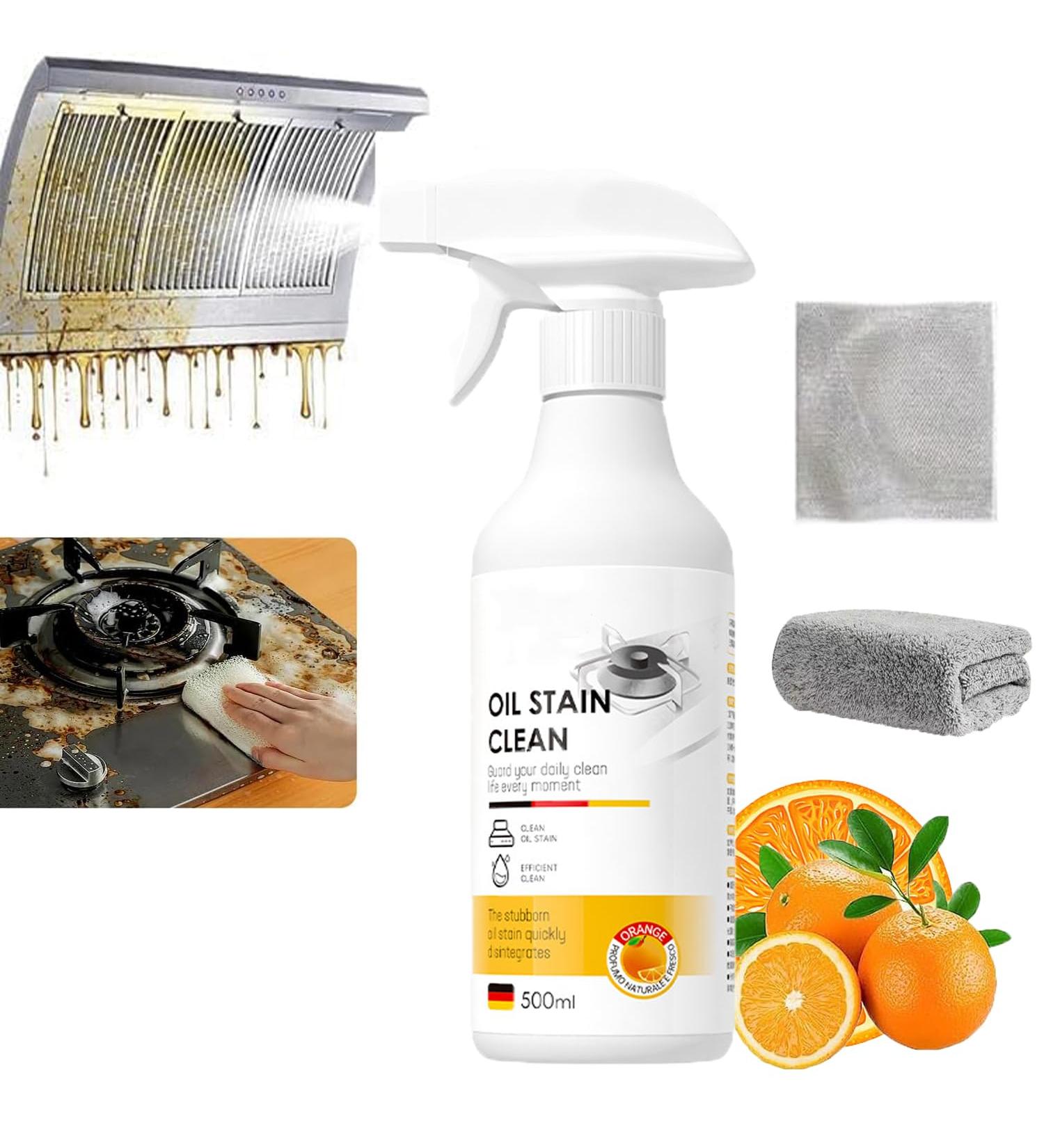 2024 New Heavy Oil Cleaner Foam Spray 500ML | All Purpose Oven & Surface Cleaner | Effective Foam Spray for Deep Cleaning - Buy Online on GoSupps.com