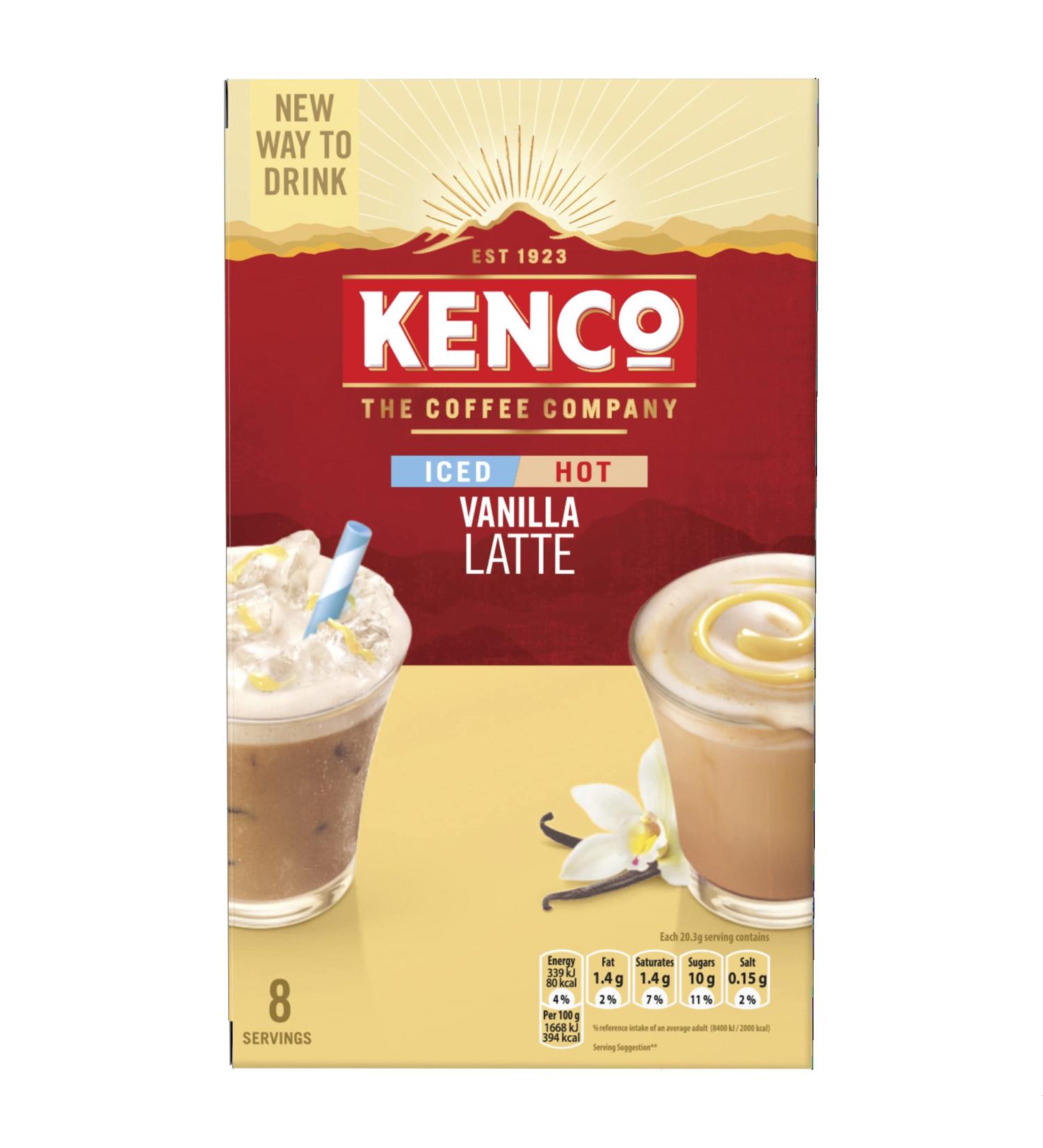 Kenco Iced Hot Vanilla Latte 8x20.3g (162.4g)