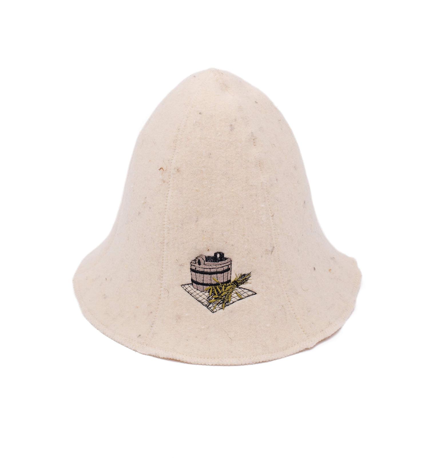 Ger3as 100% Wool Sauna Hat with Embroidery | Premium Quality Bath & Wellness Hat for Men & Women - International Shipping - Buy Online on GoSupps.com