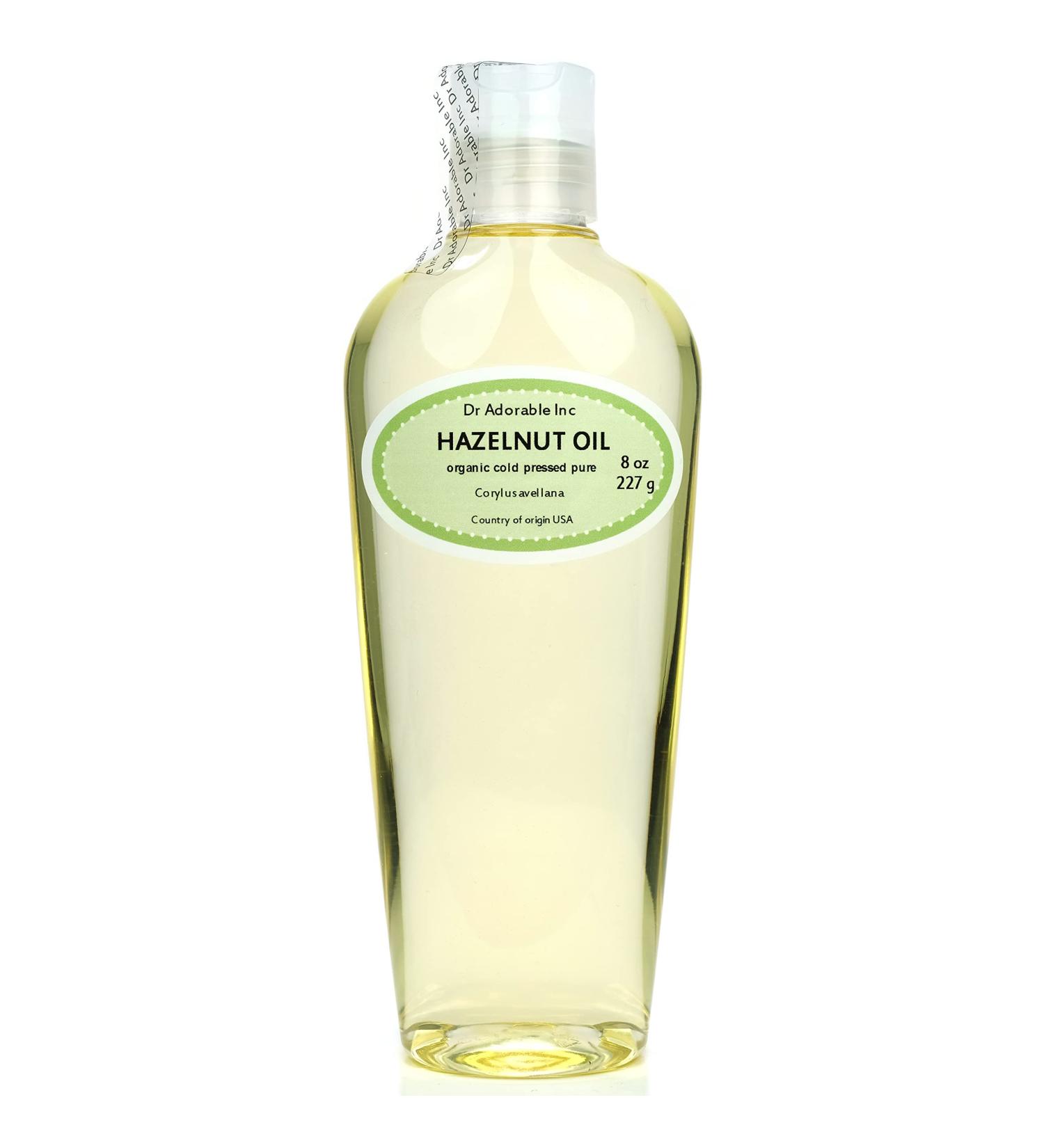 Dr Adorable 8 oz Hazelnut Oil - 100% Pure Natural Organic & Cold Expeller Pressed - International Shipping Available - Buy Online on GoSupps.com