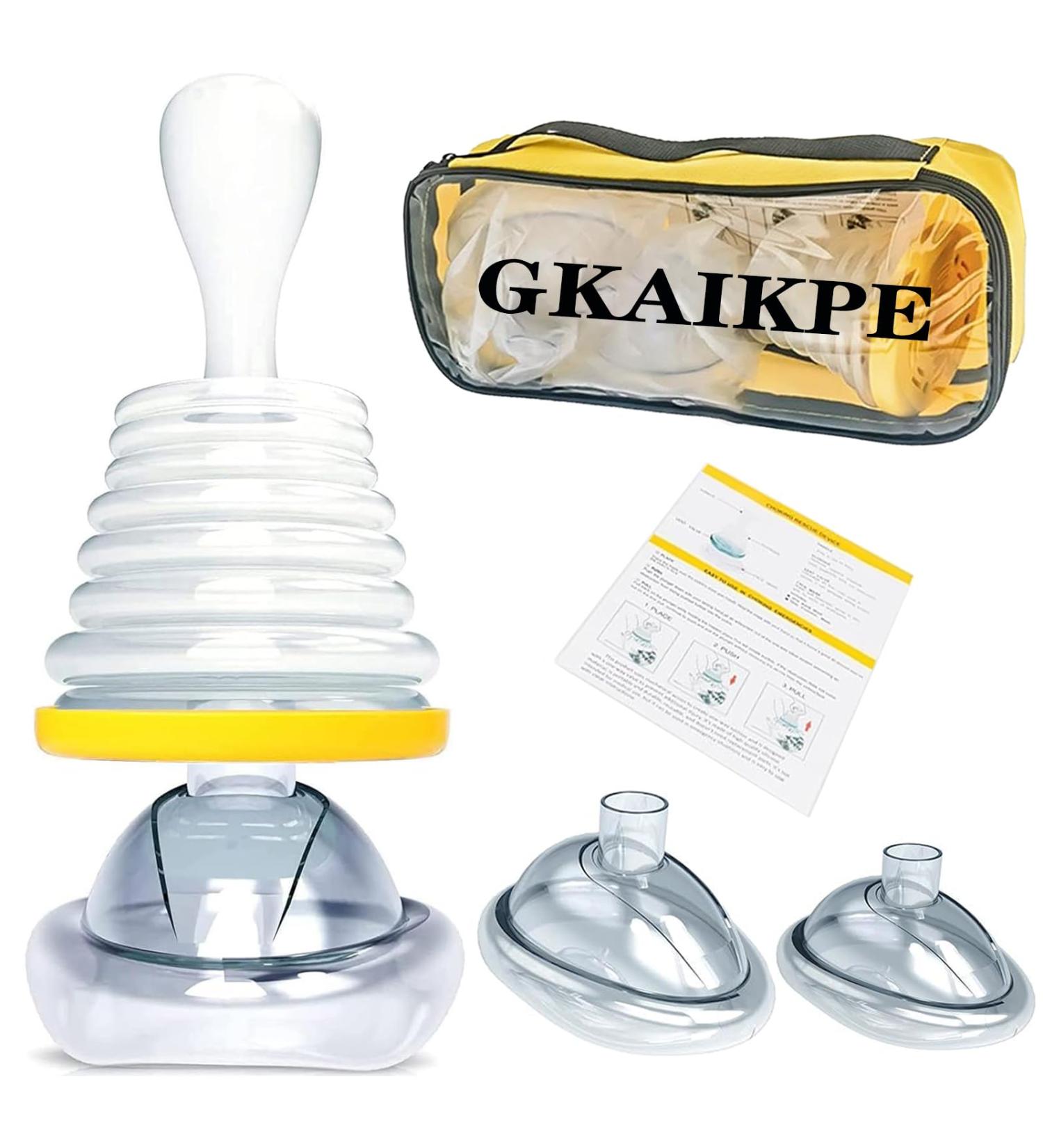Choking Rescue Device Portable Suction Rescue Device First Aid Kit for Kids and Adults Home Kit for Adult and Children Airway Clearance Device for Choking Portable Airway Suction Device | Anti Choking Device for Children and Adults- Travel Kit 2 masks of  - Buy Online on GoSupps.com