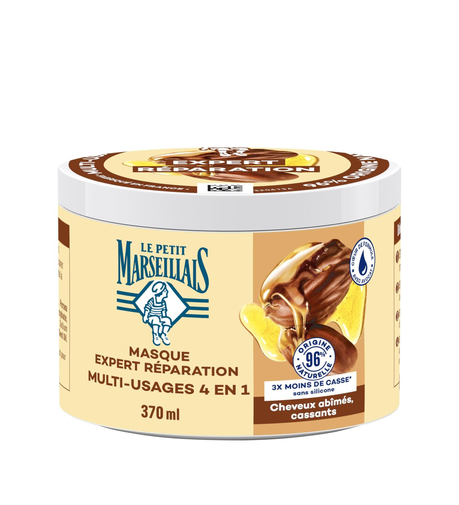  Le Petit Marseillais Le Petit Marseillais 4-in-1 Expert Repair Mask with Organic Jojoba Oil (370ml Jar) Hair Mask for Brittle Hair Silicone-Free Hair Care 96% Natural Origin - Buy Online on GoSupps.com