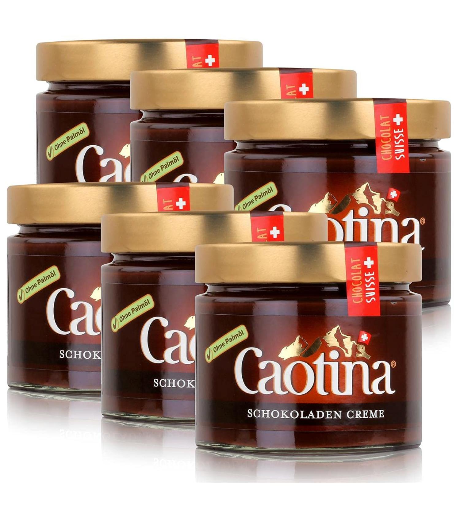 Caotina Creme Chocolat 300g - 6 Pack | Premium Swiss Chocolate Spread | International Shipping Available - Buy Online on GoSupps.com