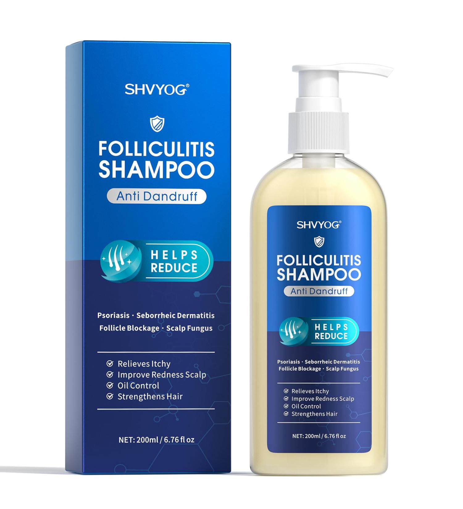  SHVYOG Anti-dandruff shampoo reduces dandruff relieves itching and redness of the scalp antifungal shampoos for seborrheic dermatitis folliculitis leather psoriasis - Buy Online on GoSupps.com