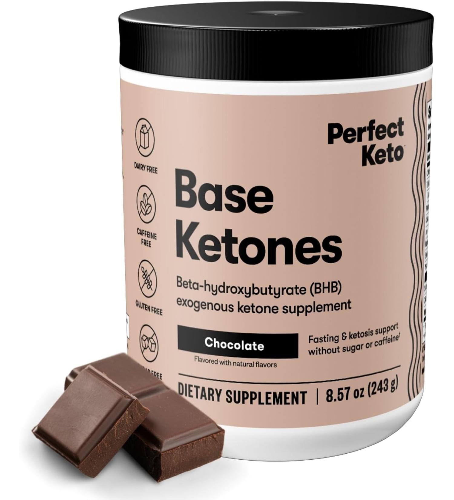 BHB Exogenous Ketones Powder for Energy & Mental Performance | Chocolate Flavor, 8.57 oz - Buy Online on GoSupps.com