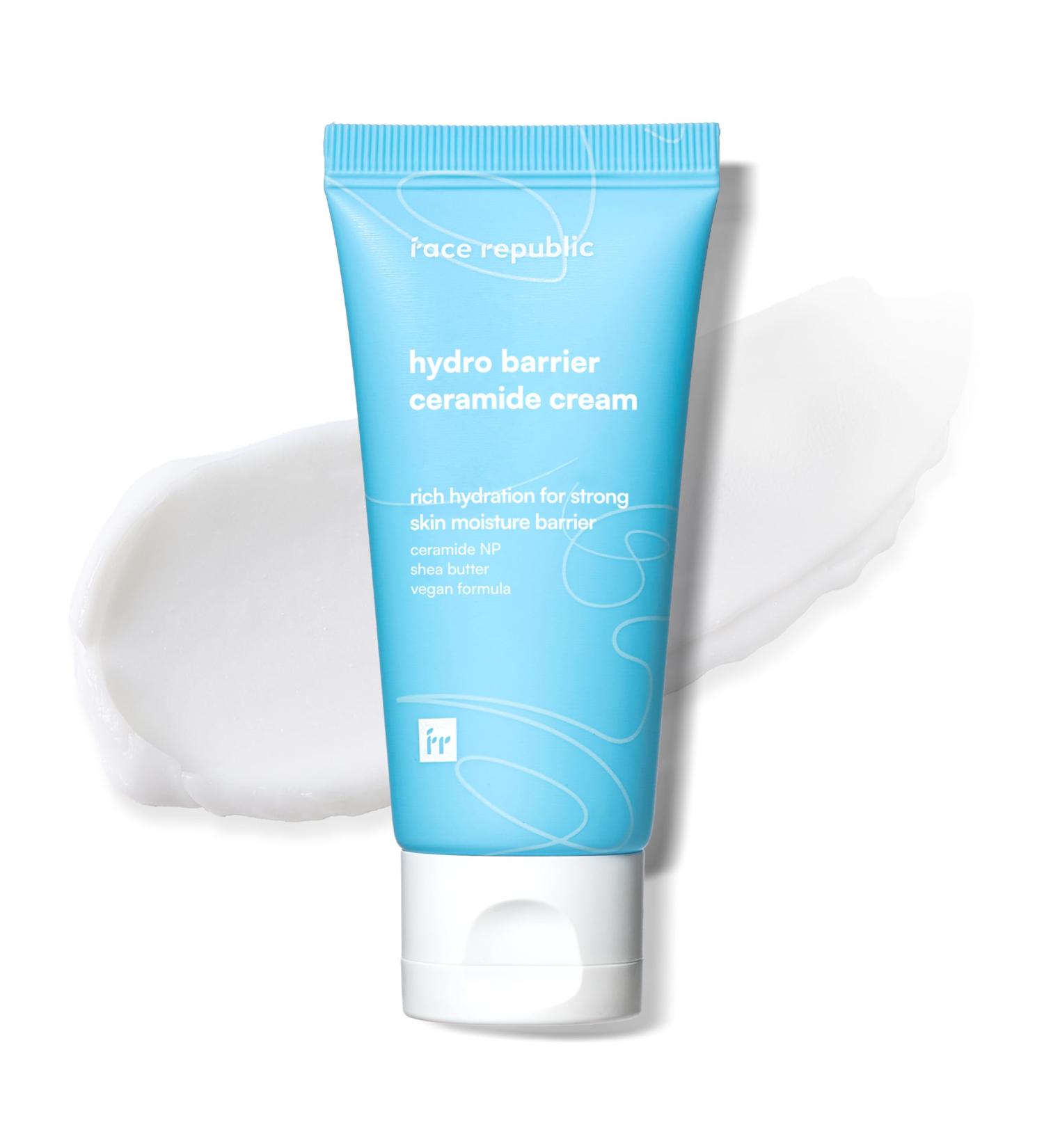 Face Republic Hydro Barrier Ceramide Cream 50ml 1.69 fl oz | Rich Cream for Extra Dry Skin | Deep Moisture Skin Barrier Protection Skin Relief | Ceramide Shea Butter | Vegan Korean Skin Care