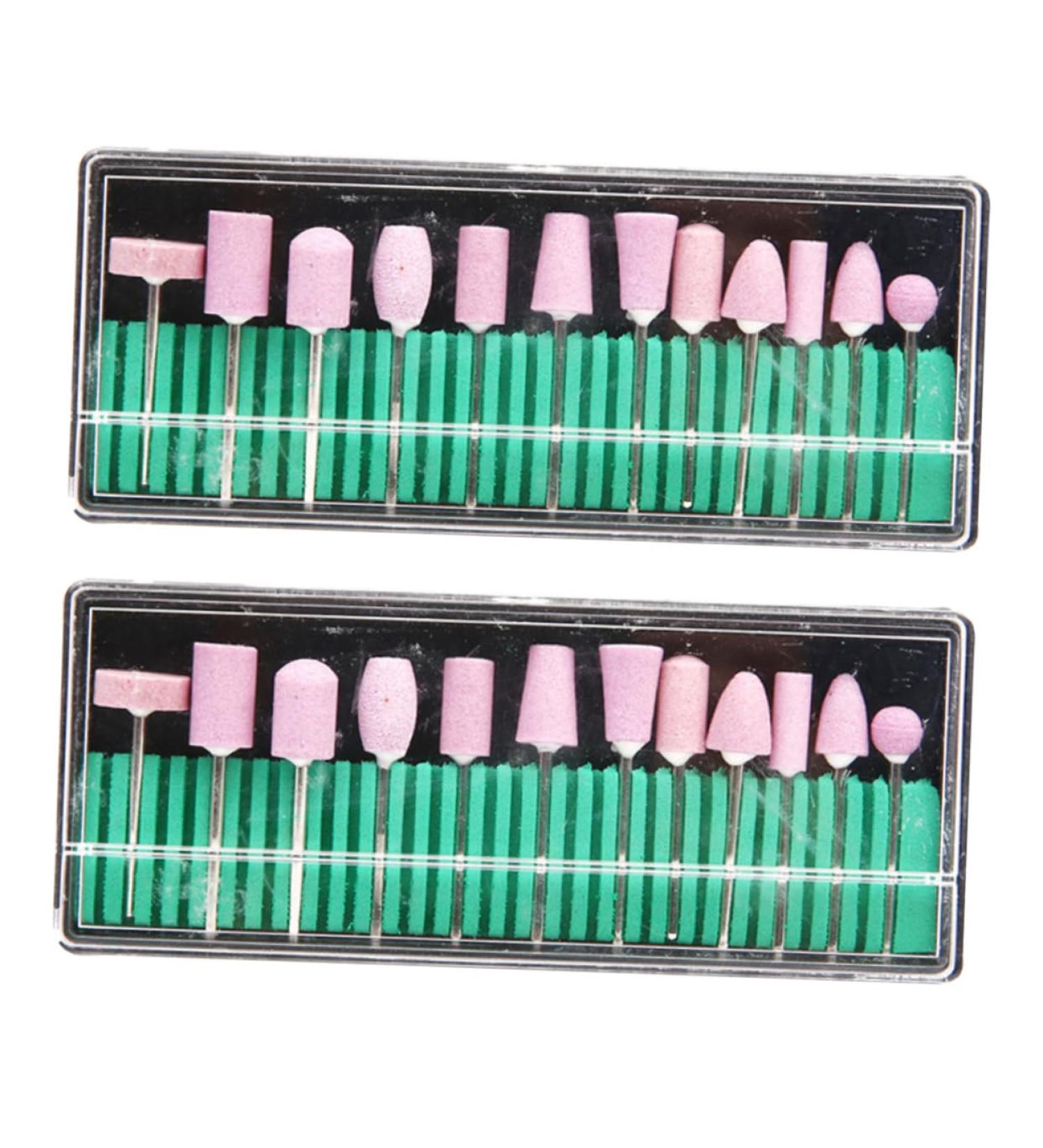 minkissy 2 Kit De Manicura Nails Drill Bits Nail Drill Tool Nail Grinding Head Nail Drill Bits Nail Tool Manicure - Buy Online on GoSupps.com
