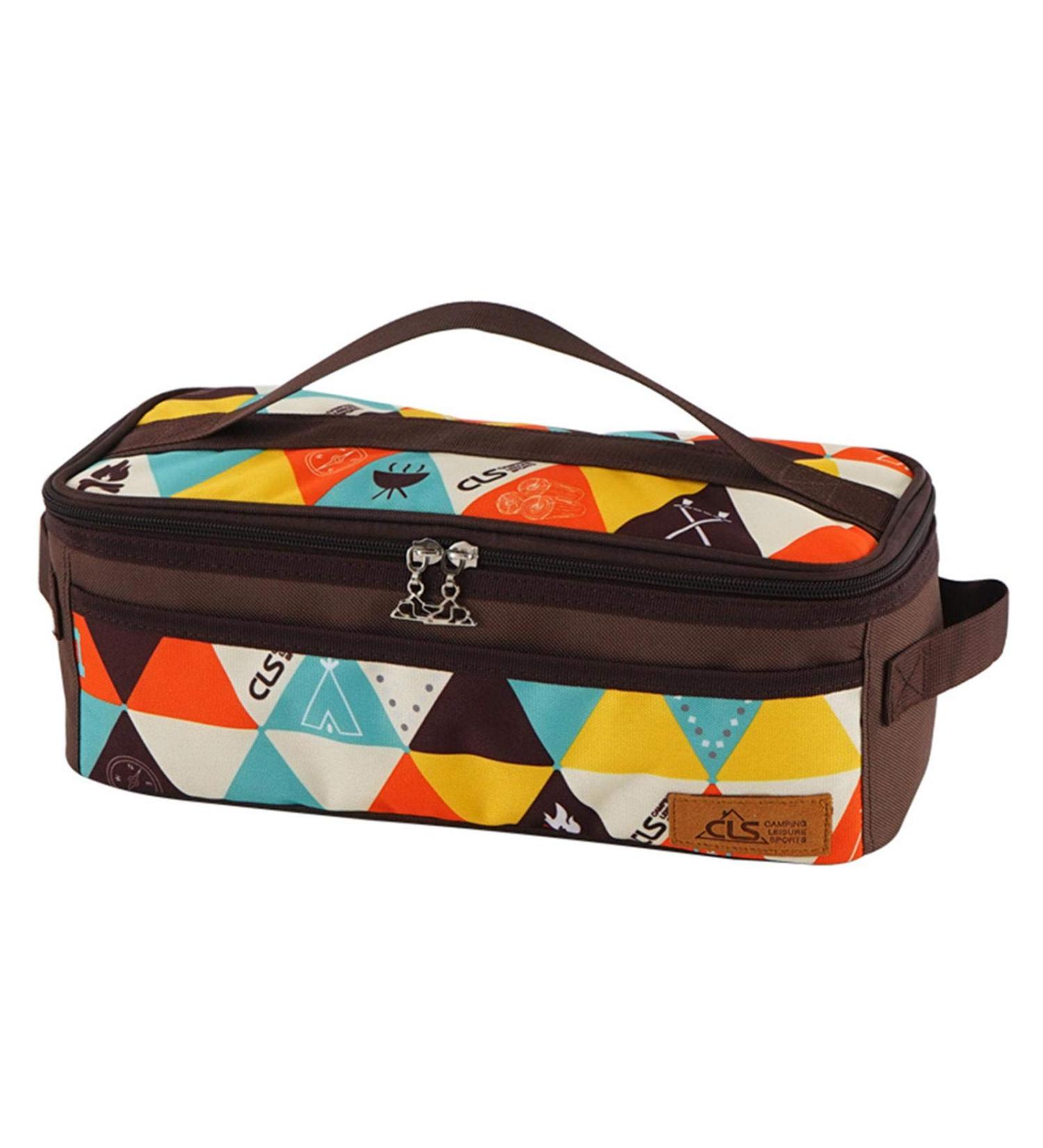 Camping Travel Cooking Utensils Organizer Bag | Portable BBQ Camp Cookware Pouch | Oxford Cloth Nylon Metal | 13x5.1x4.9inch - Buy Online on GoSupps.com