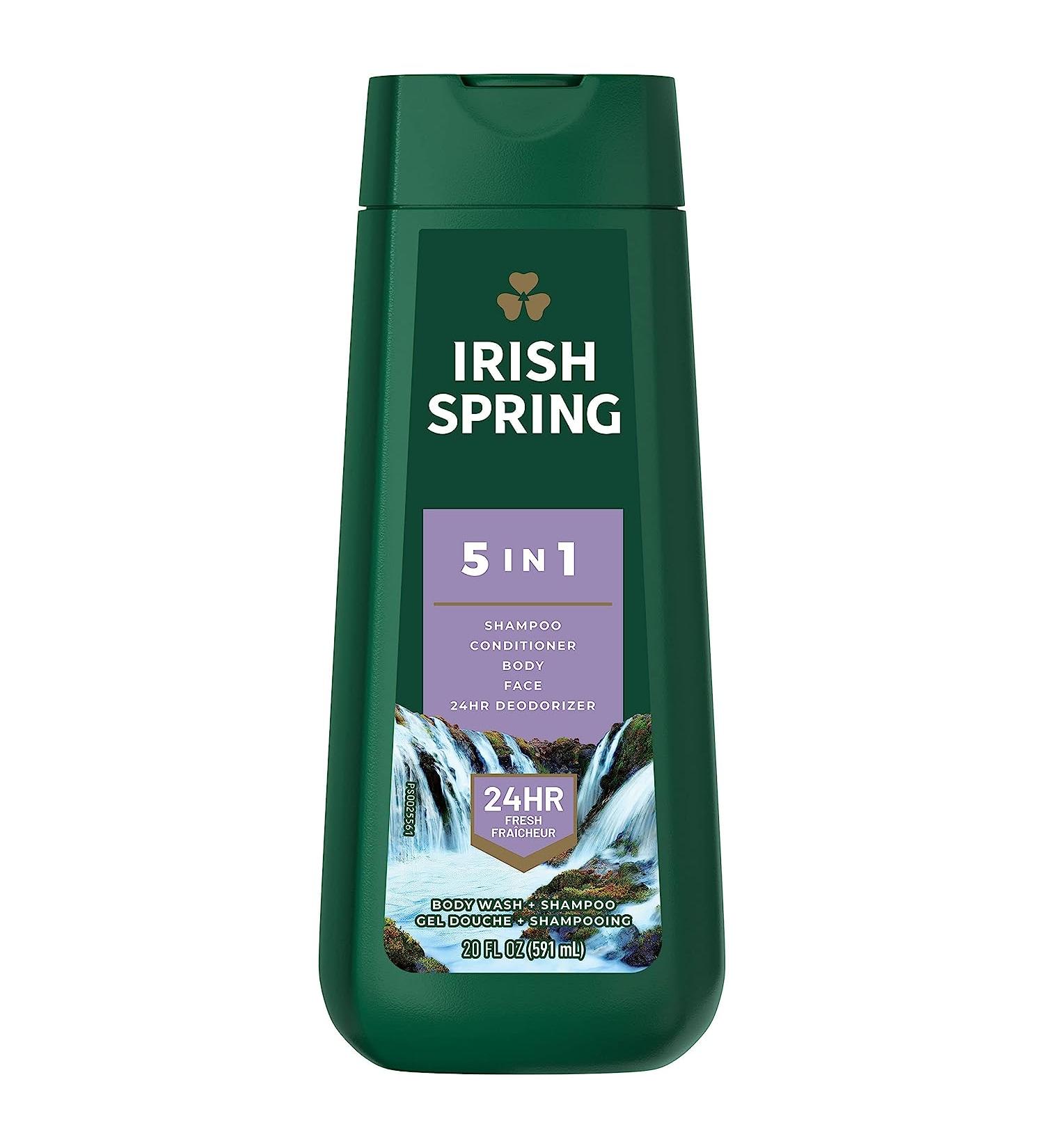 Irish Spring Men's 5-in-1 Body Wash 20 Oz - Refreshing Cleanse for Men - Buy Online on GoSupps.com