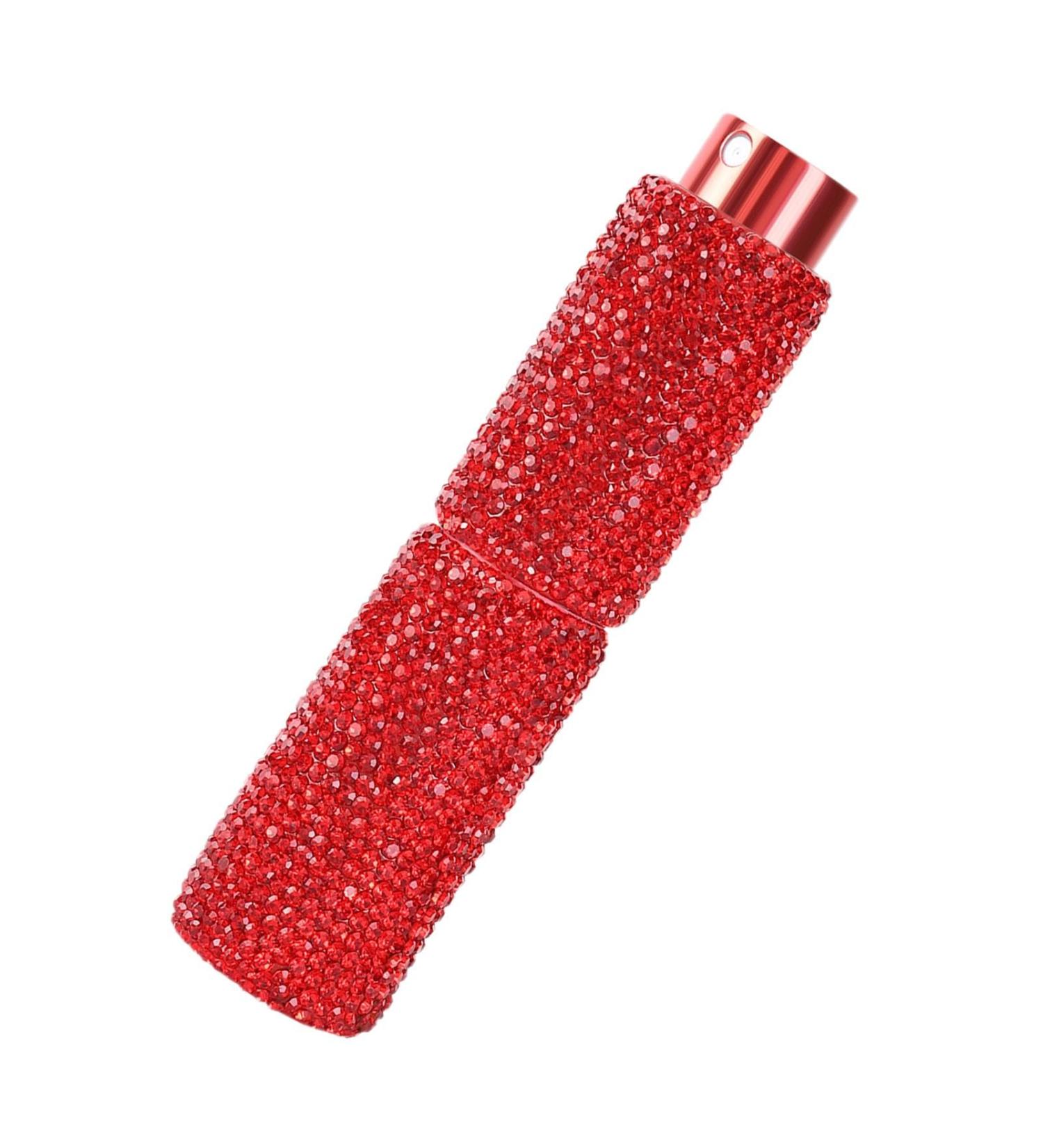 Yianyal Rhinestone Empty Spray Bottle | Refillable Bling Crystal Travel Perfume Bottle Pocket Size 10ml Outdoor Travel Dispensing Bottle for Cosmetic & Perfume Other Liquids Red - Buy Online on GoSupps.com