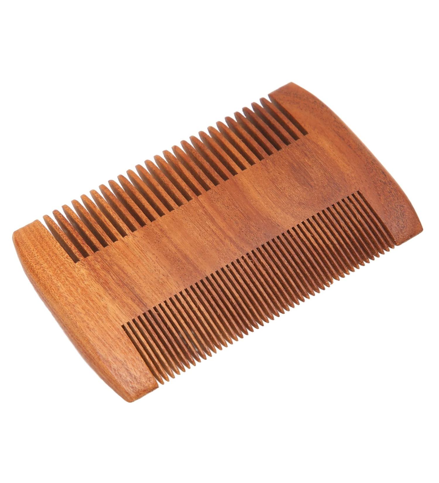 Peigne Poux et Barbe Double Face de qualit Sup rieure avec Grille Dents Fines et Larges Bois de Rose Australien Naturel pour les Types et Styles de Cheveux Peigne de - Buy Online on GoSupps.com
