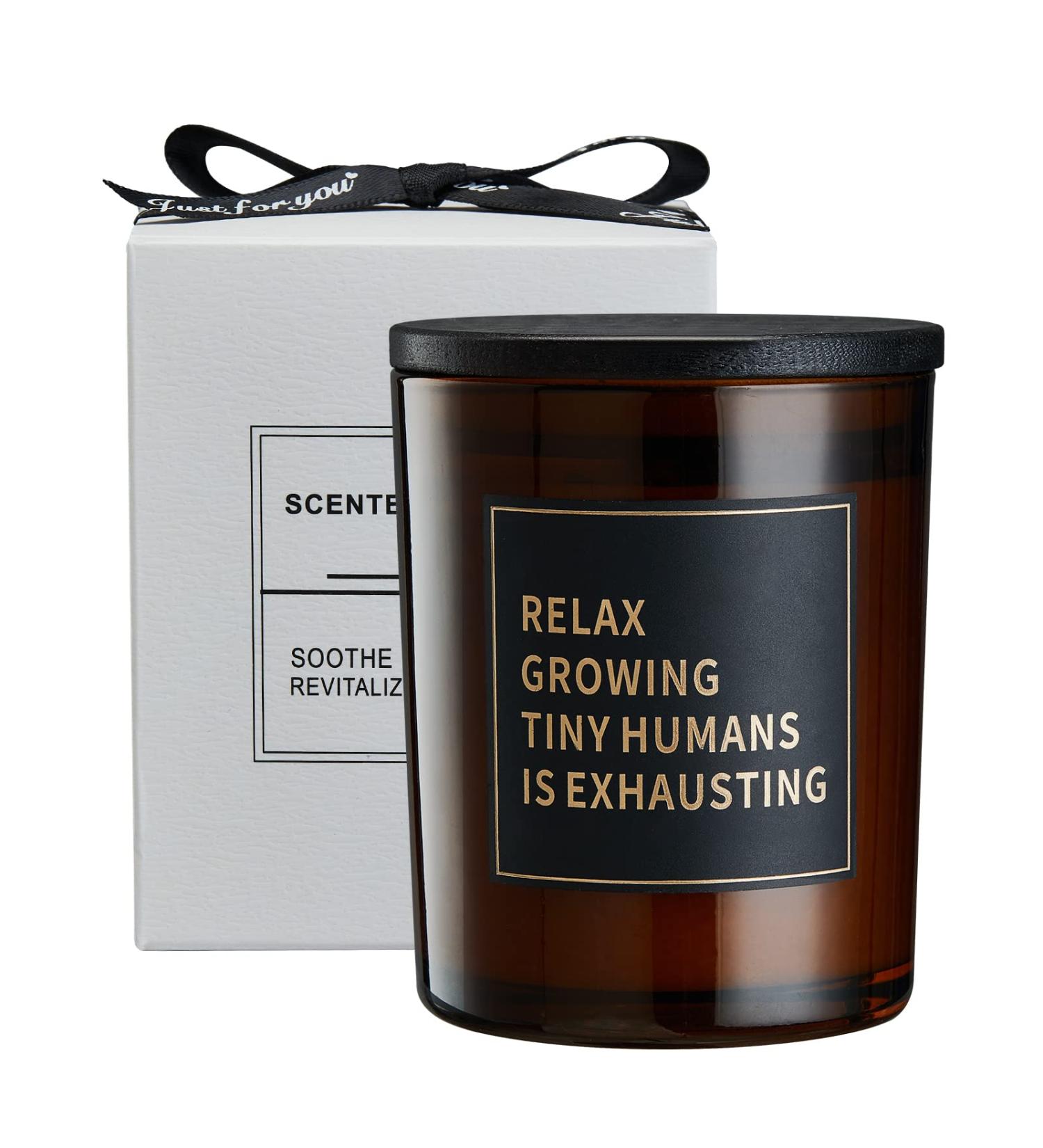 Lavender Scented Candle: Funny New Mum Gift for Baby Shower & New Parents - Perfect Gifts for Couples, First Time Mum & Dad, Parents-to-Be, Brother, Sister - Buy Online on GoSupps.com