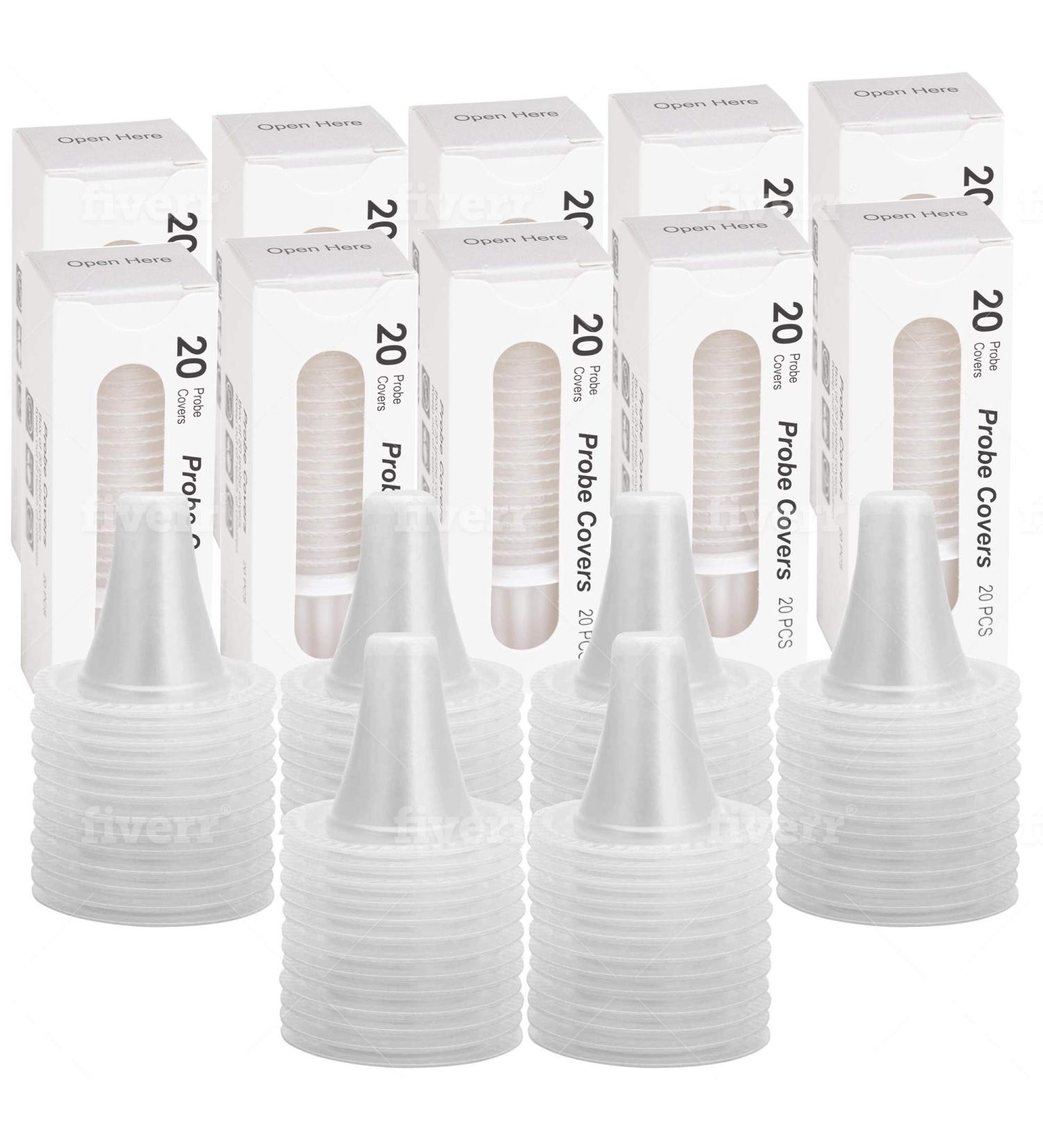 200 Pack Disposable Ear Thermometer Probe Covers - Universal Lens Filters for Braun ThermoScan Models & Digital Thermometers - Buy Online on GoSupps.com