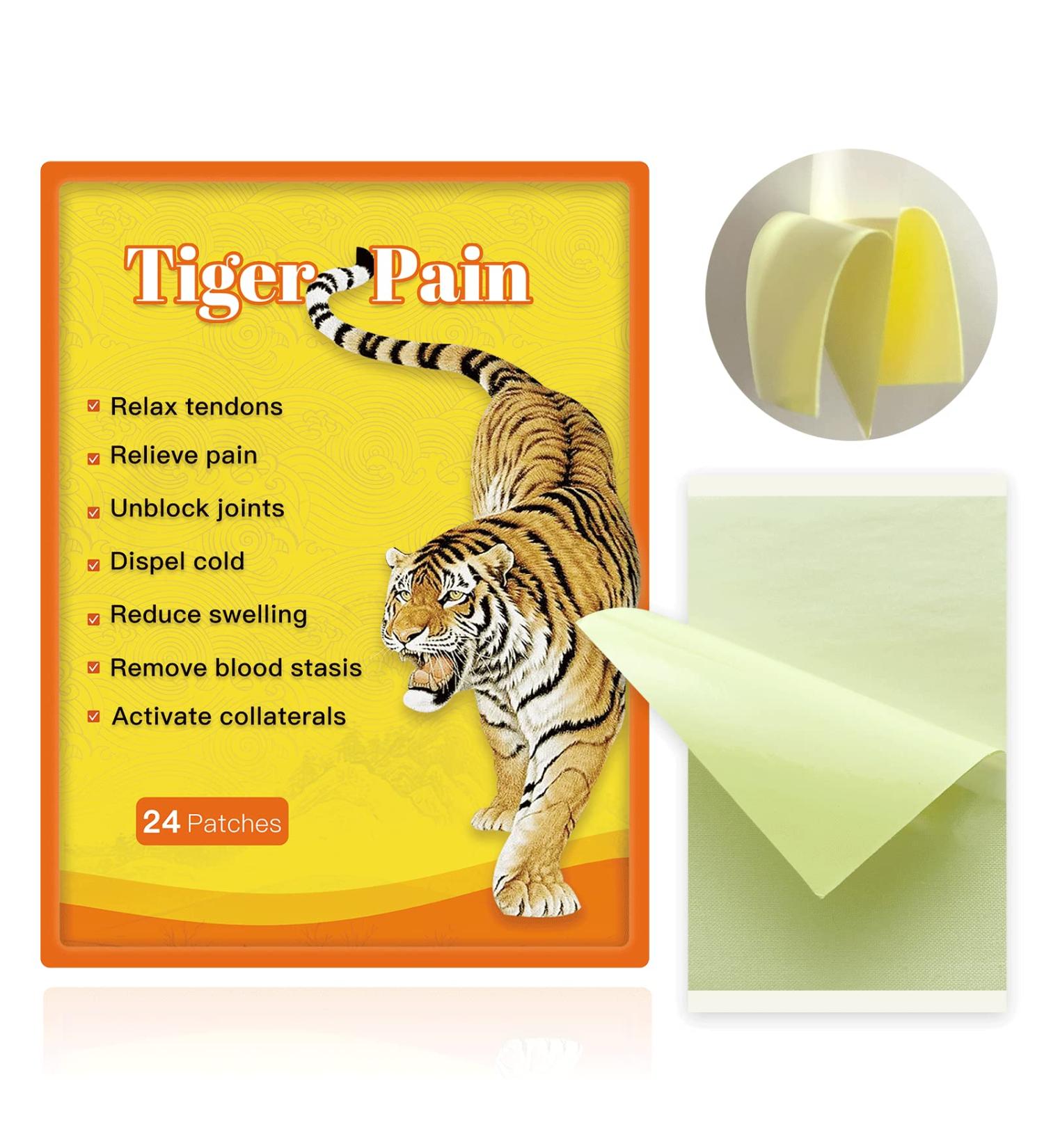 Tiger Patches Double Sided Back Patch for Neck, Shoulder, and Body Muscle Relief - Herbal Plaster 12 - Buy Online on GoSupps.com