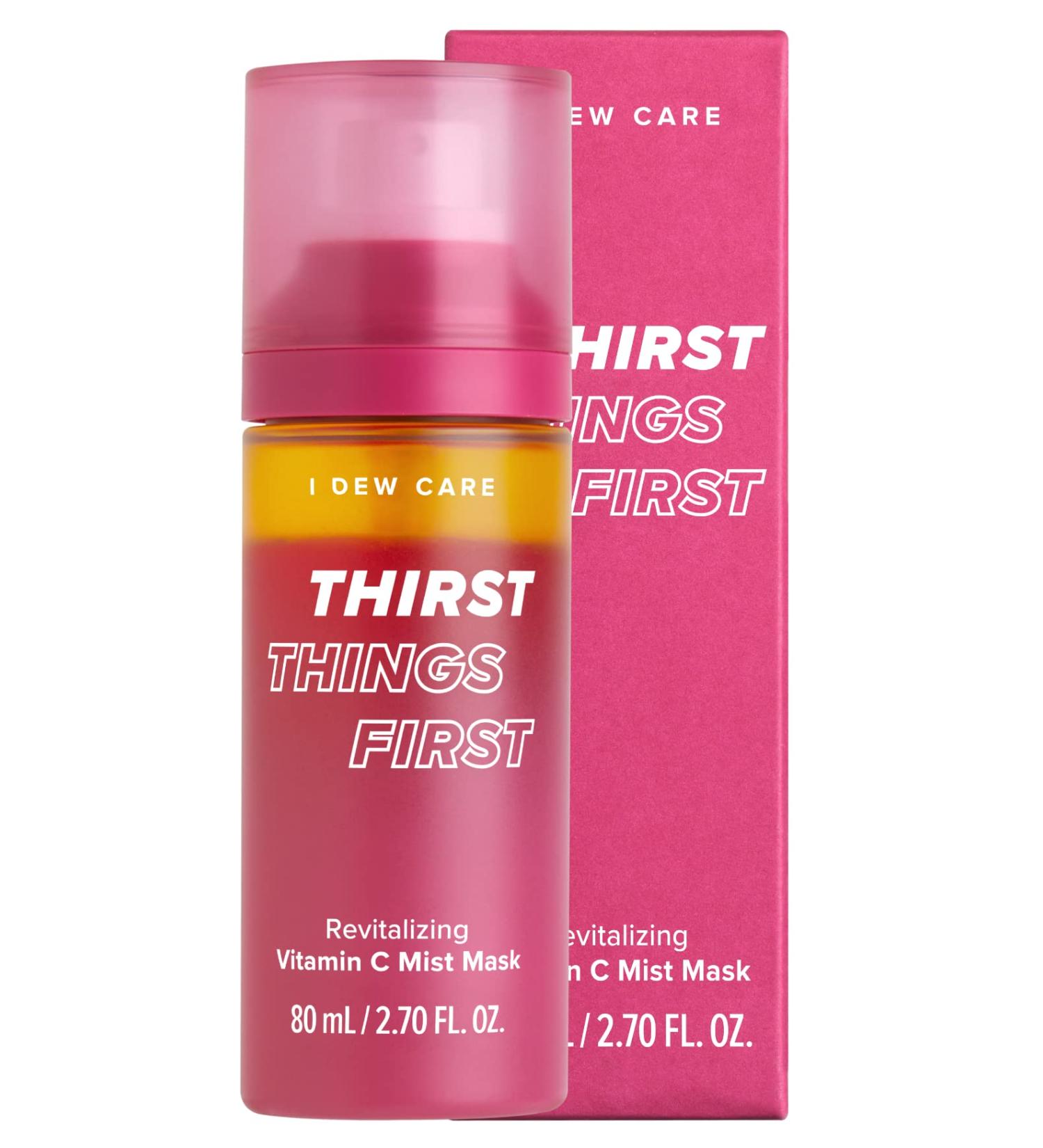 I DEW CARE Thirst Things First Facial Mist Spray - Revitalizing Vitamin C Face Mist with Lemon Peel Oil & Jojoba Seed Oil | Korean Skincare, Vegan & Cruelty-Free - Buy Online on GoSupps.com