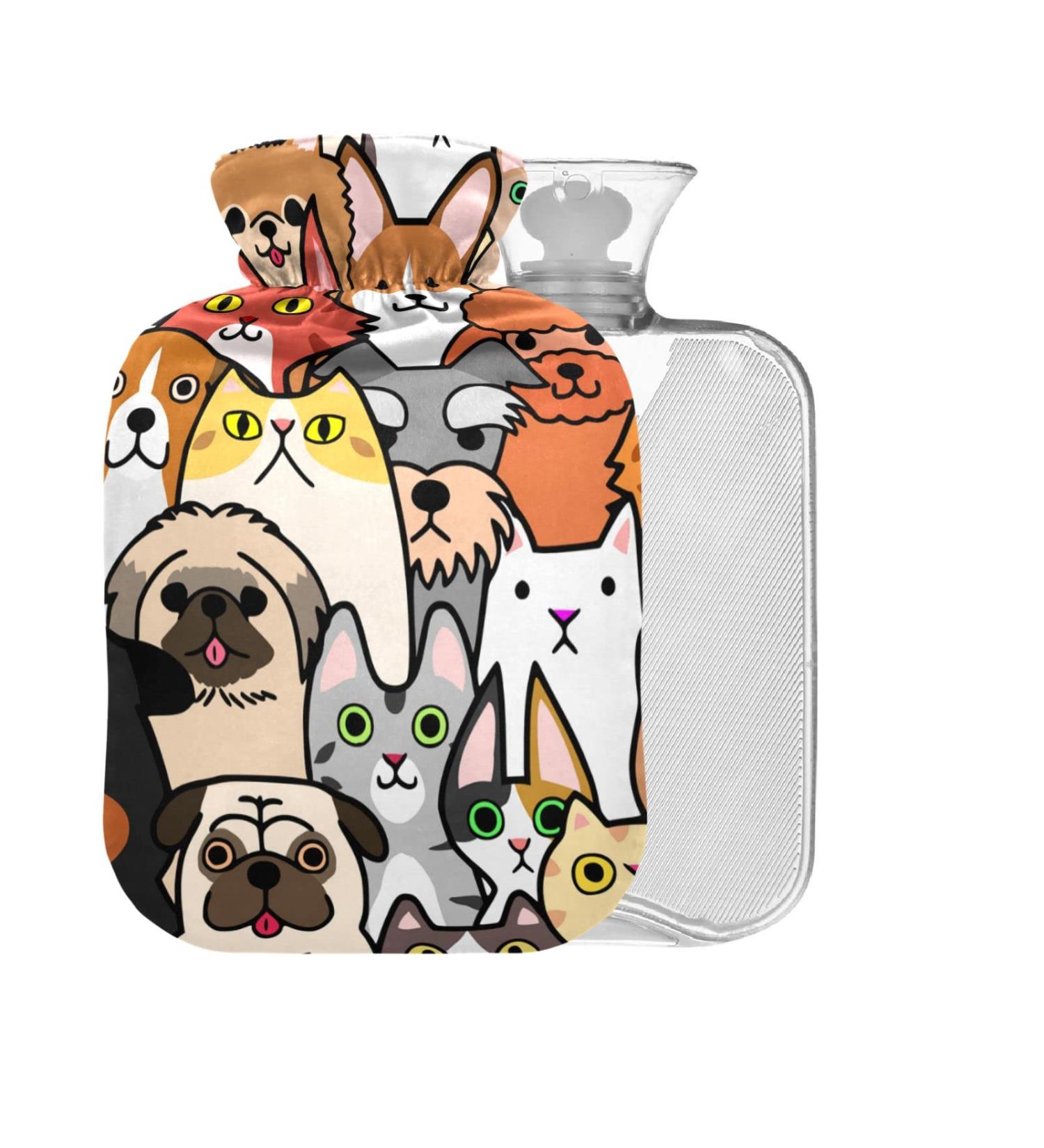 Doodle Hot Water Bottle for Dogs & Cats | BPA-Free 2L Large Pain Relief & Therapy Bag - Buy Online on GoSupps.com