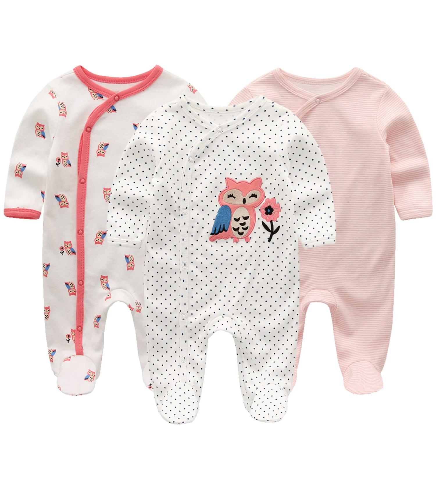 MAMIMAKA Baby Grow Onesies Cotton Footed Pajamas 9-12 Months - COLOR2 - Buy Online on GoSupps.com
