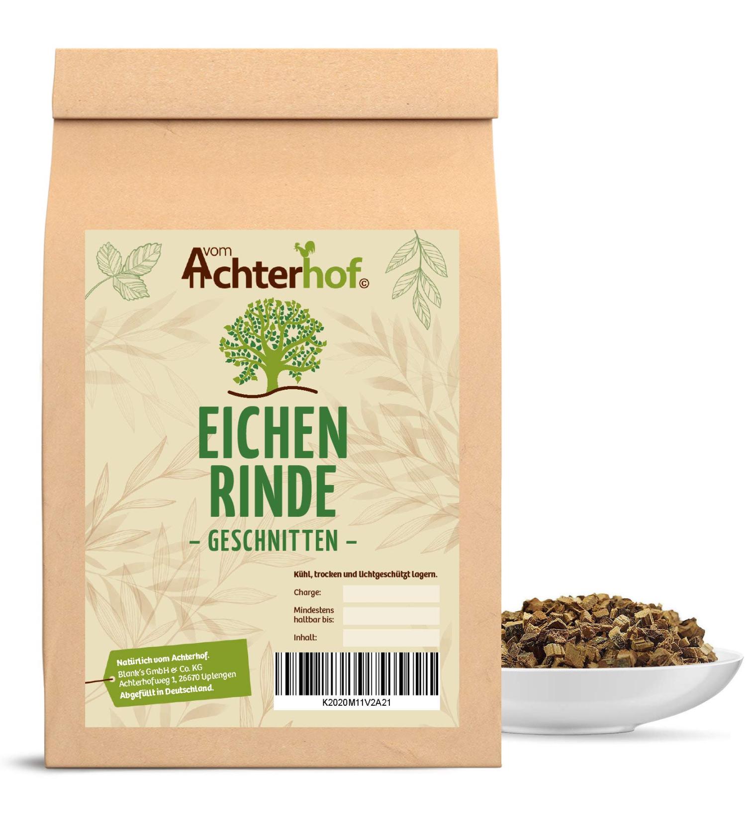 Buy Eichen Bark 500g | Dried Oak Bark for Baths Wraps & Tea | Naturrein | Achterhof Quality - Buy Online on GoSupps.com